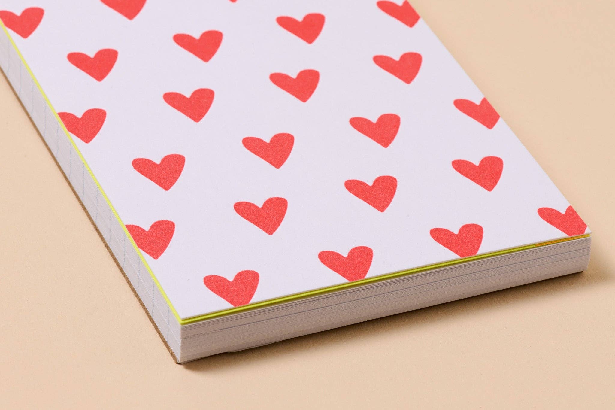 And Here We Are Spiral Notebook - Red Hearts
