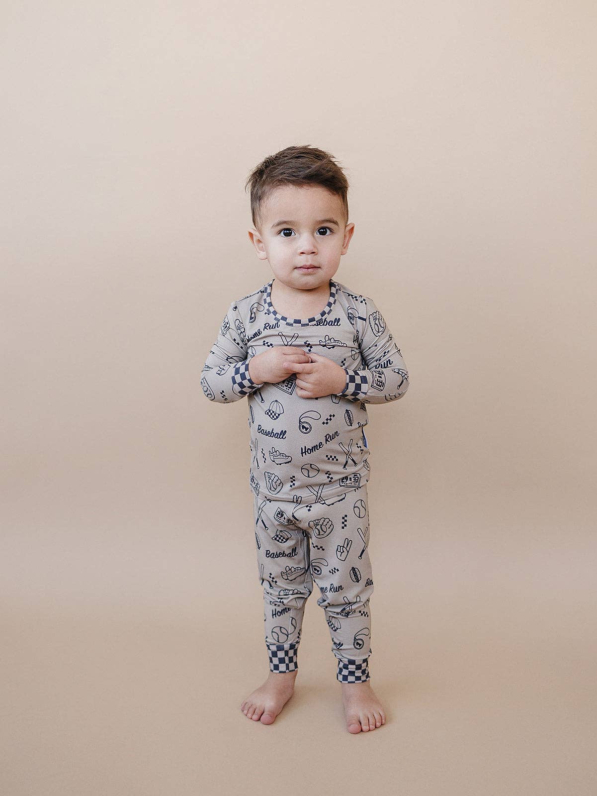 Lucky Panda Kids Bamboo PJs - Home Run
