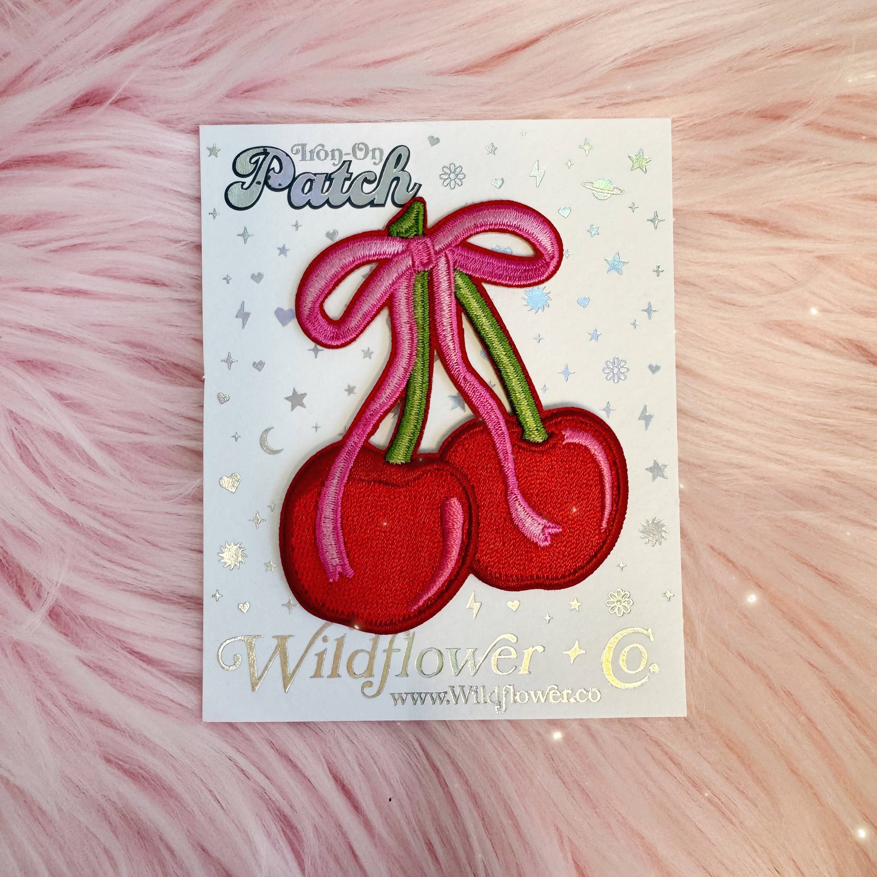 Wildflower + Co. Patch - Cherry w/ Bow