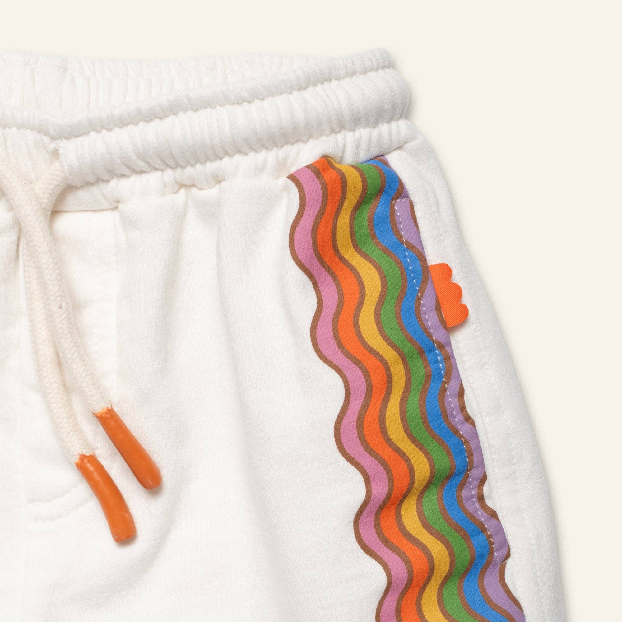 Mon Coeur - Recycled Cotton Rainbow Wave Short