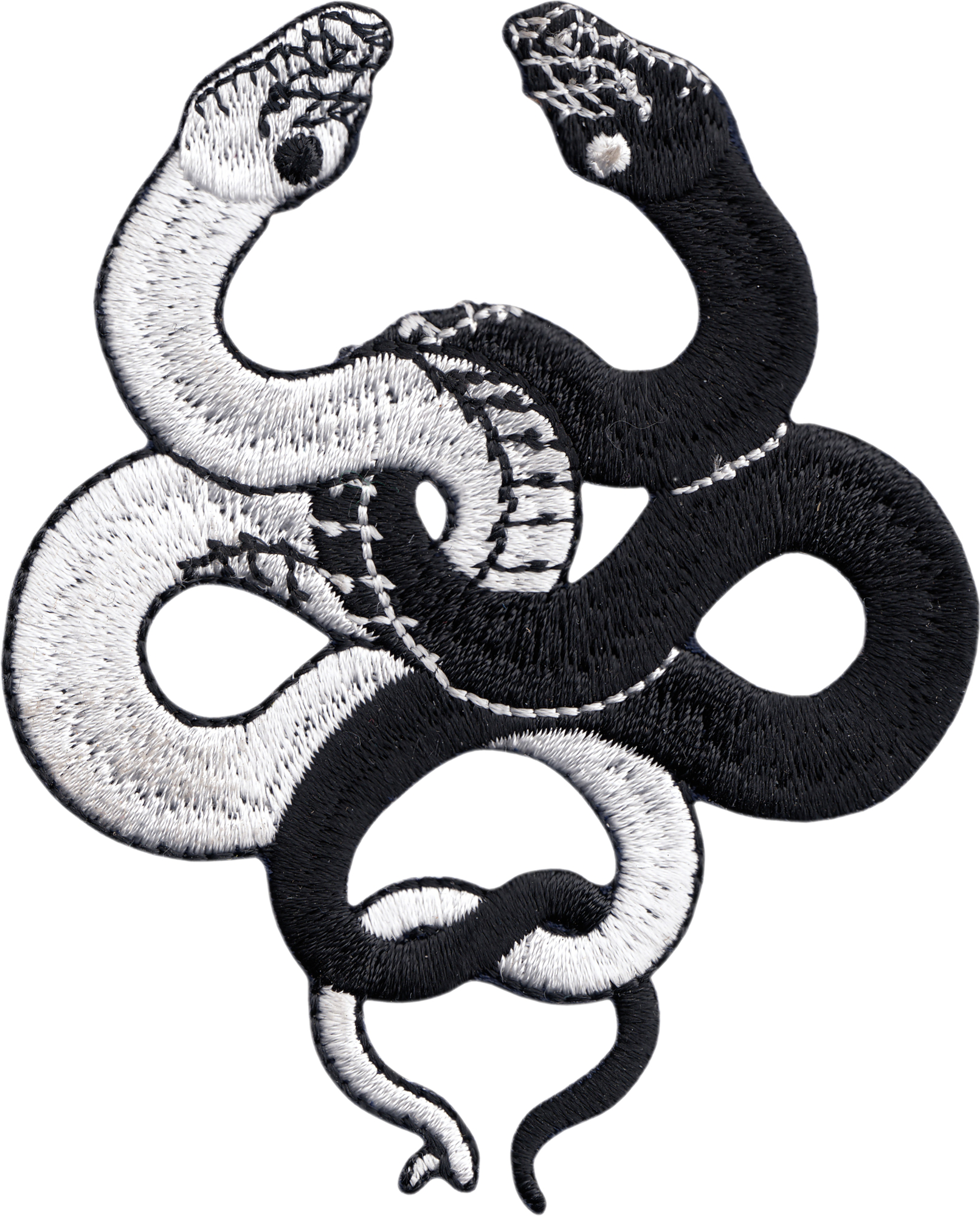 Square Deal Patch - Yin Yang Intertwined Snakes