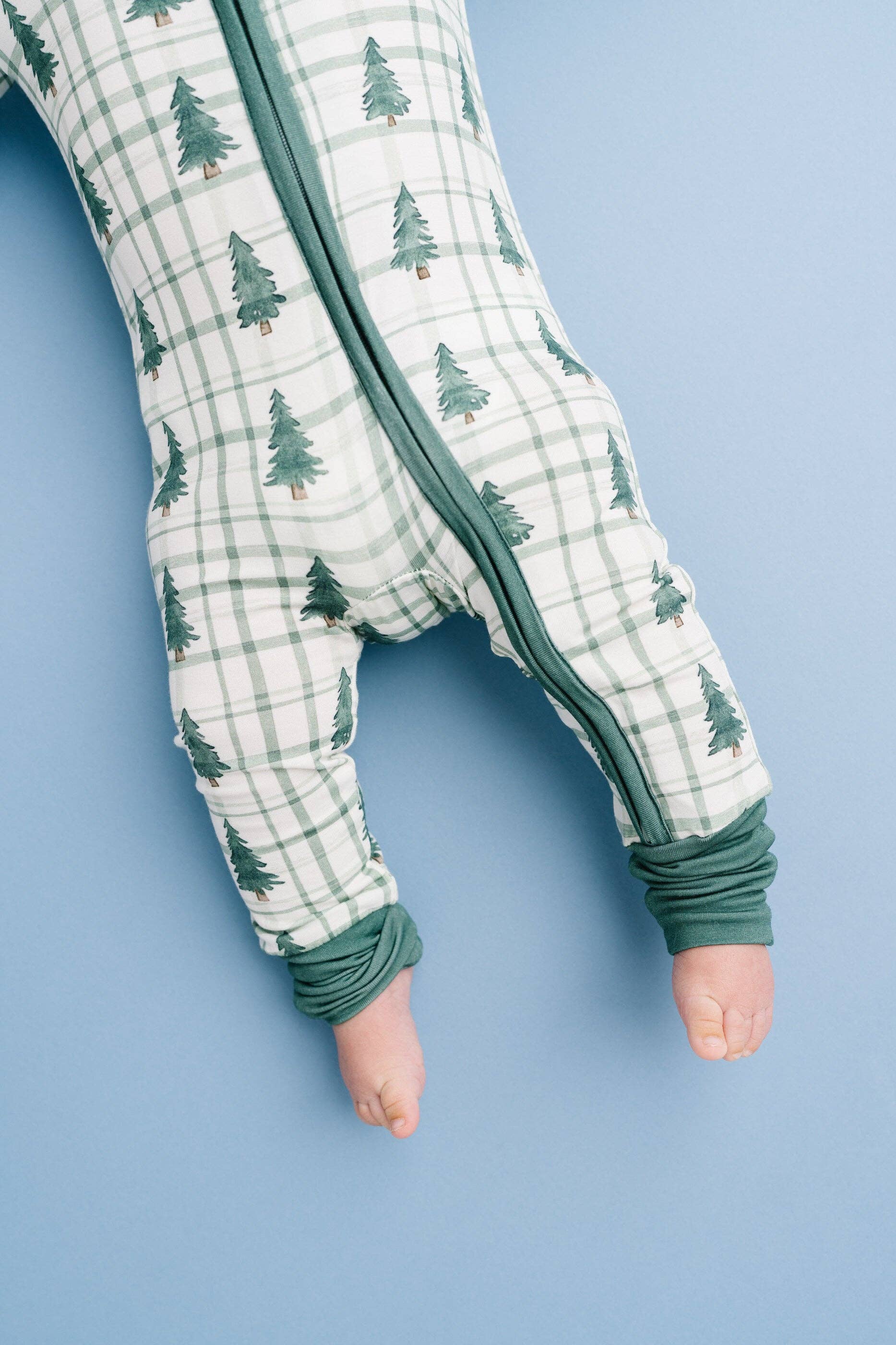 Little One Shop Bamboo Convertible Romper - Tree Farm (Final Sale)