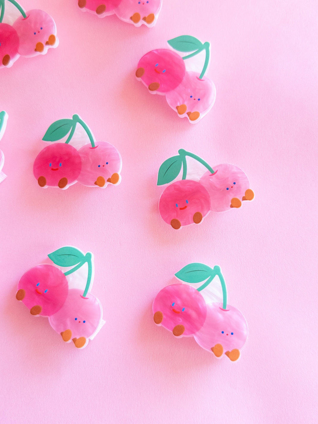 Eggy Cakes - Twin Cherries Puffy Bow Set