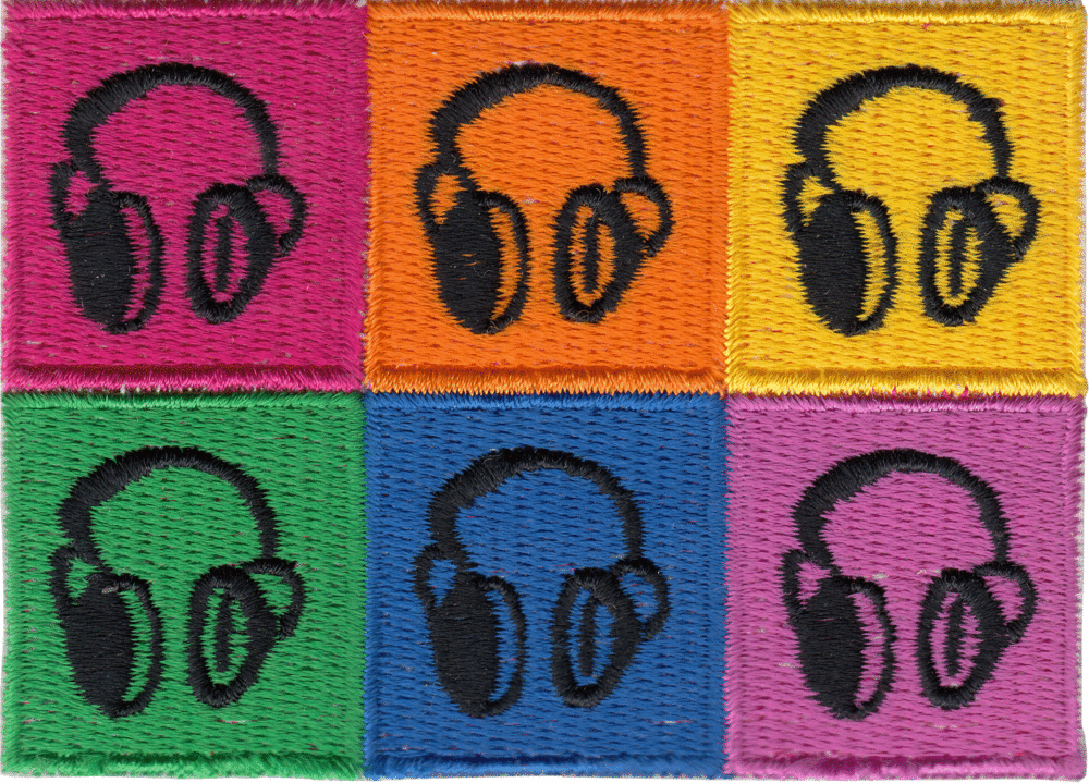 Square Deal Patch - Andy Warhol's Pop Art Headphones