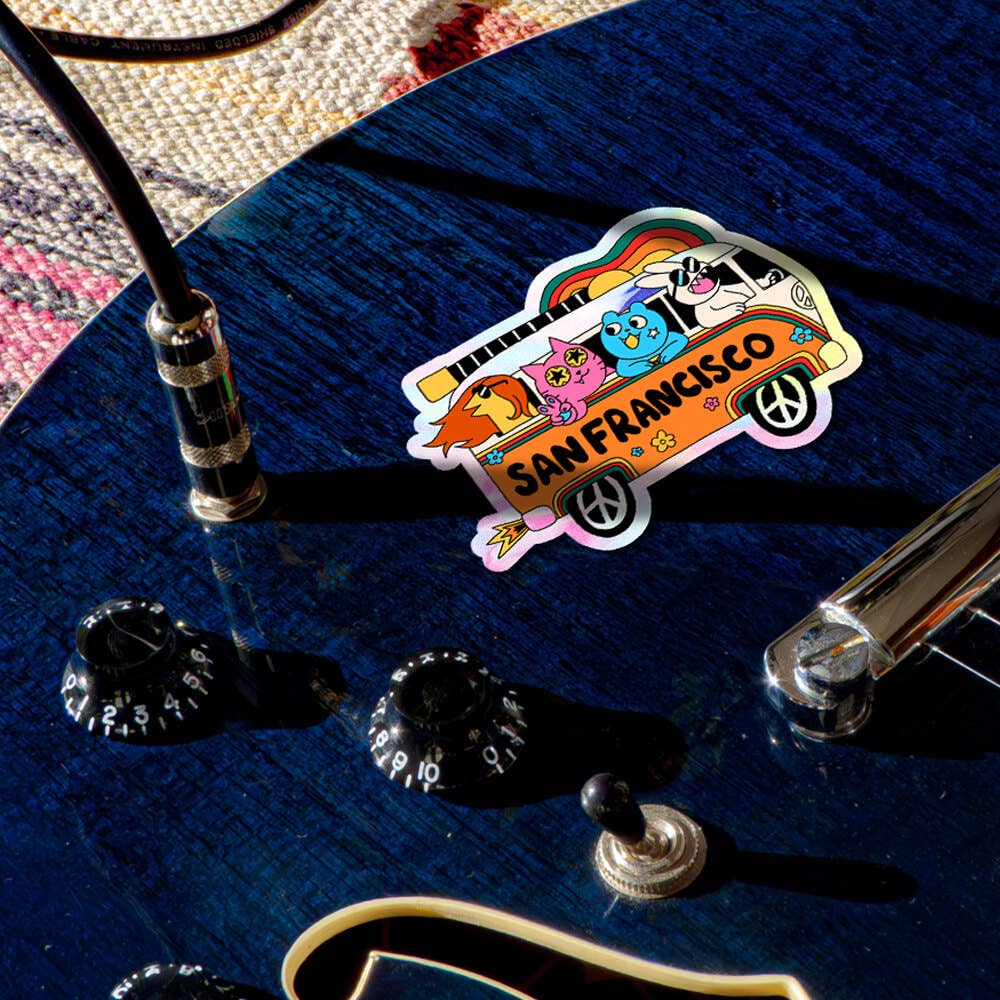 Holographic Die-Cut Sticker - We Love San Francisco