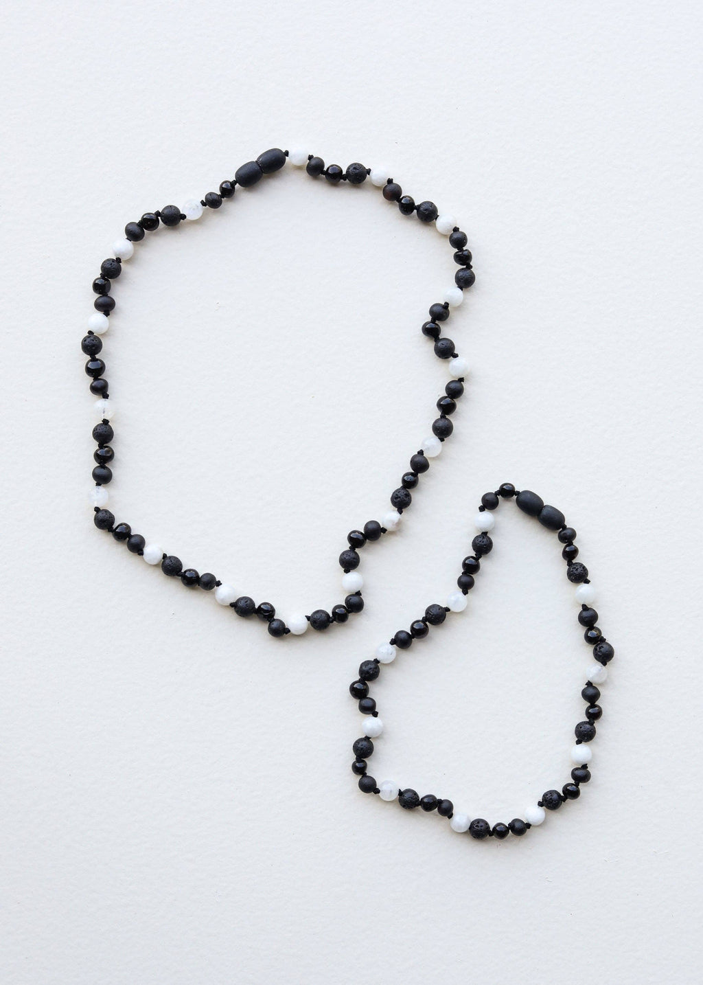 CanyonLeaf - Raw Black Baltic Amber + Moonstone || Anklet or Bracelet