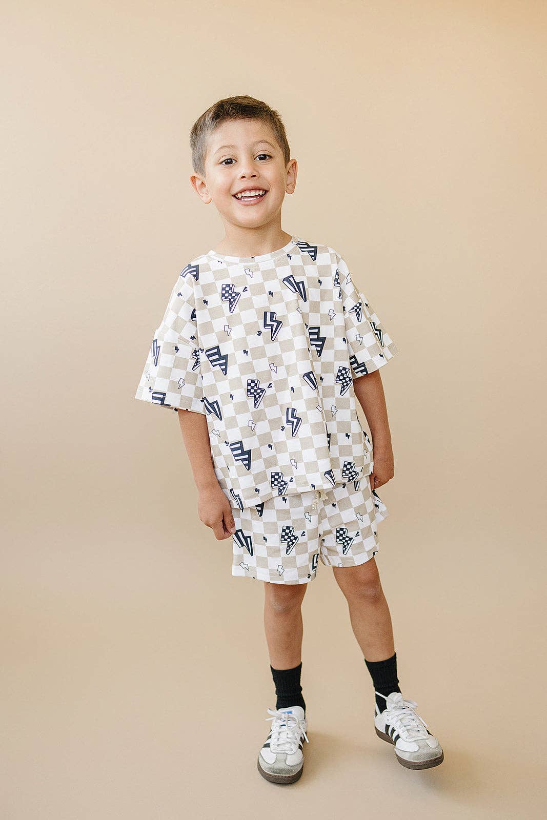 Lucky Panda Kids Shorts Set - Summer Bolts