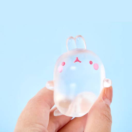 K-Wonderland - Molang Clear Mochi Squishy Figure Fidget Toy