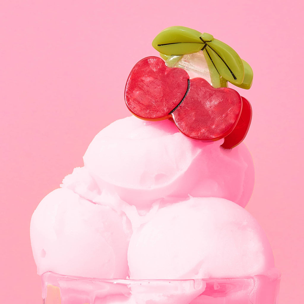 Jenny Lemons Hair Claw Clip - Mini Maraschino Cherries