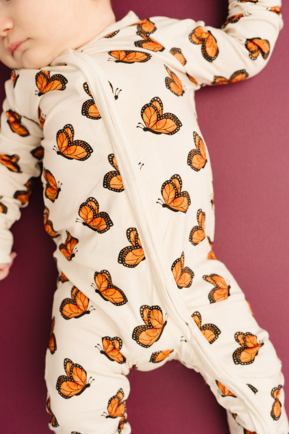 Little One Shop Bamboo Convertible Romper - Butterfly Breeze