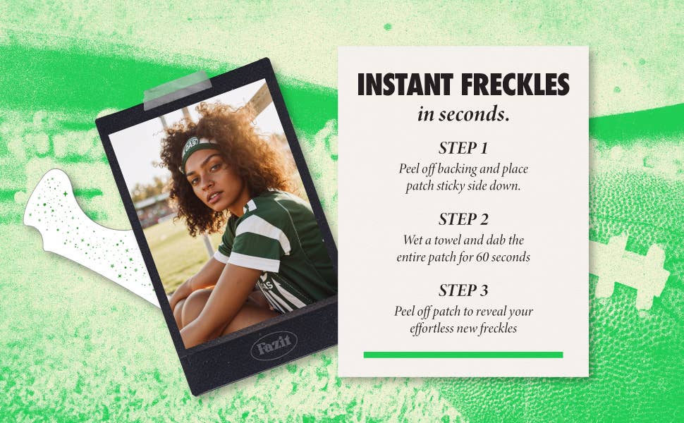 Fazit - Team Spirit Green Glitter Makeup Patches