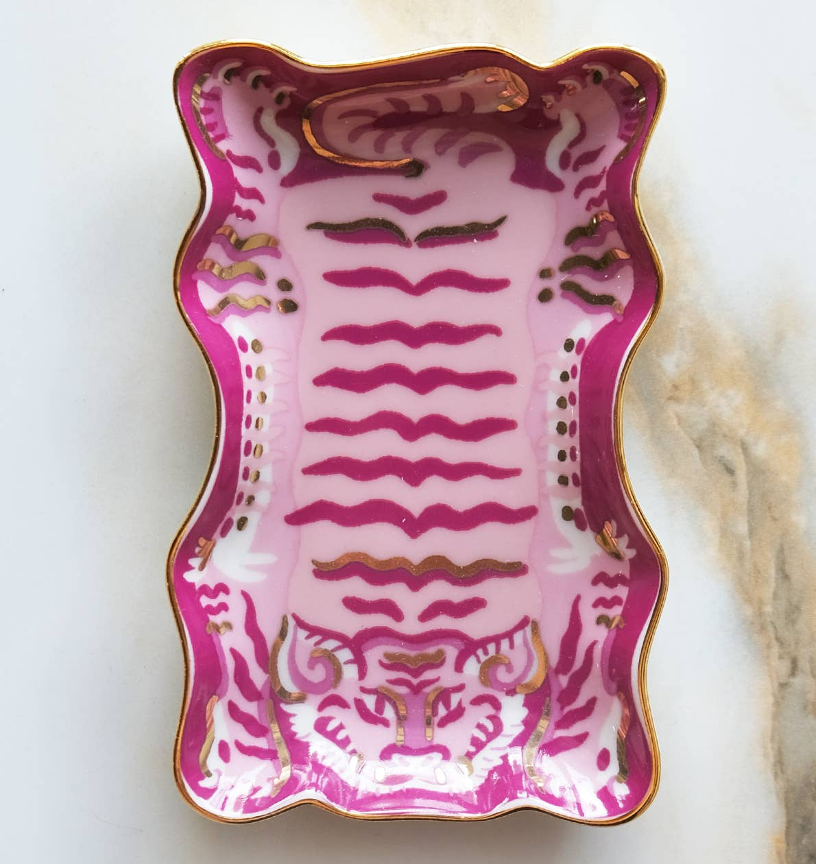 Idlewild Co. Porcelain Trinket Dish - Tibetan Tiger