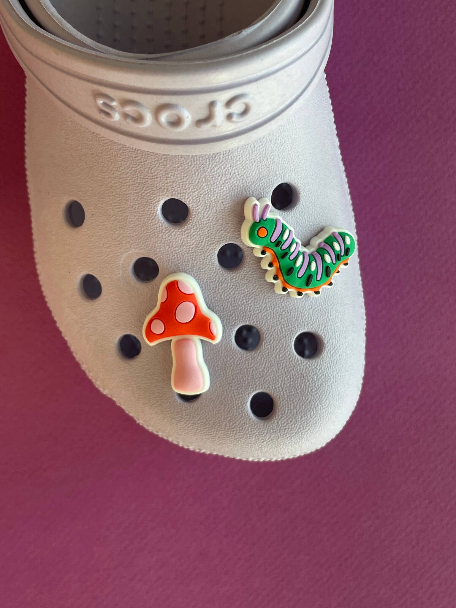 Idlewild Co. Croc Clog Charms - Mushroom & Caterpillar