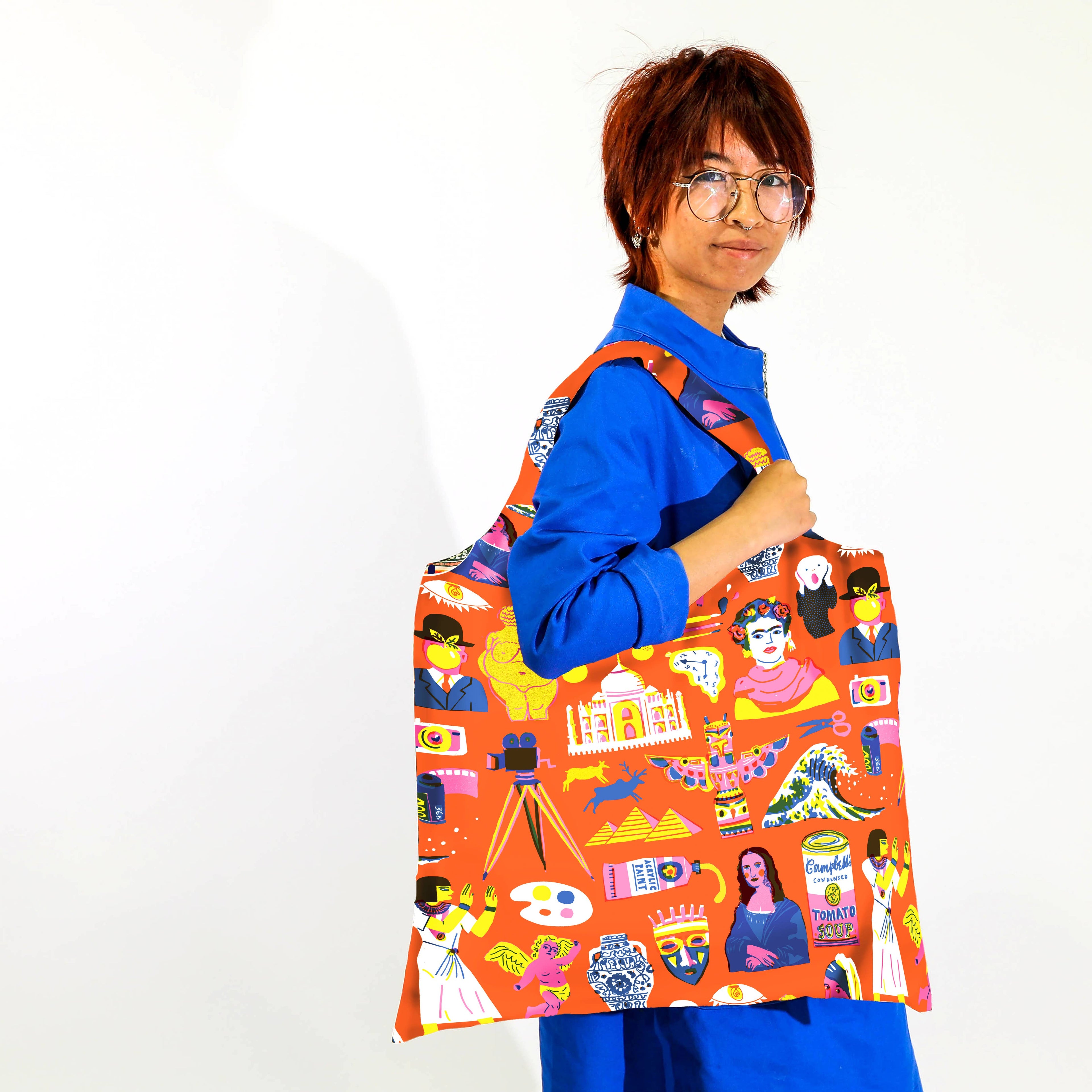 Yellow Owl Workshop Tote Bag - Art History Art Sack® by The Printed Peanut