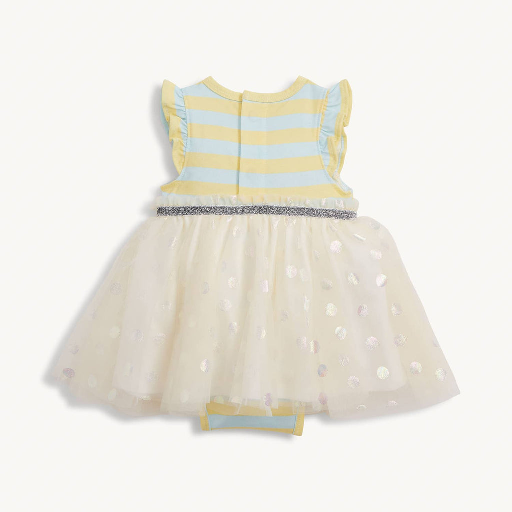 Magnetic Me Tutu Bodysuit Dress - Lemon Cream