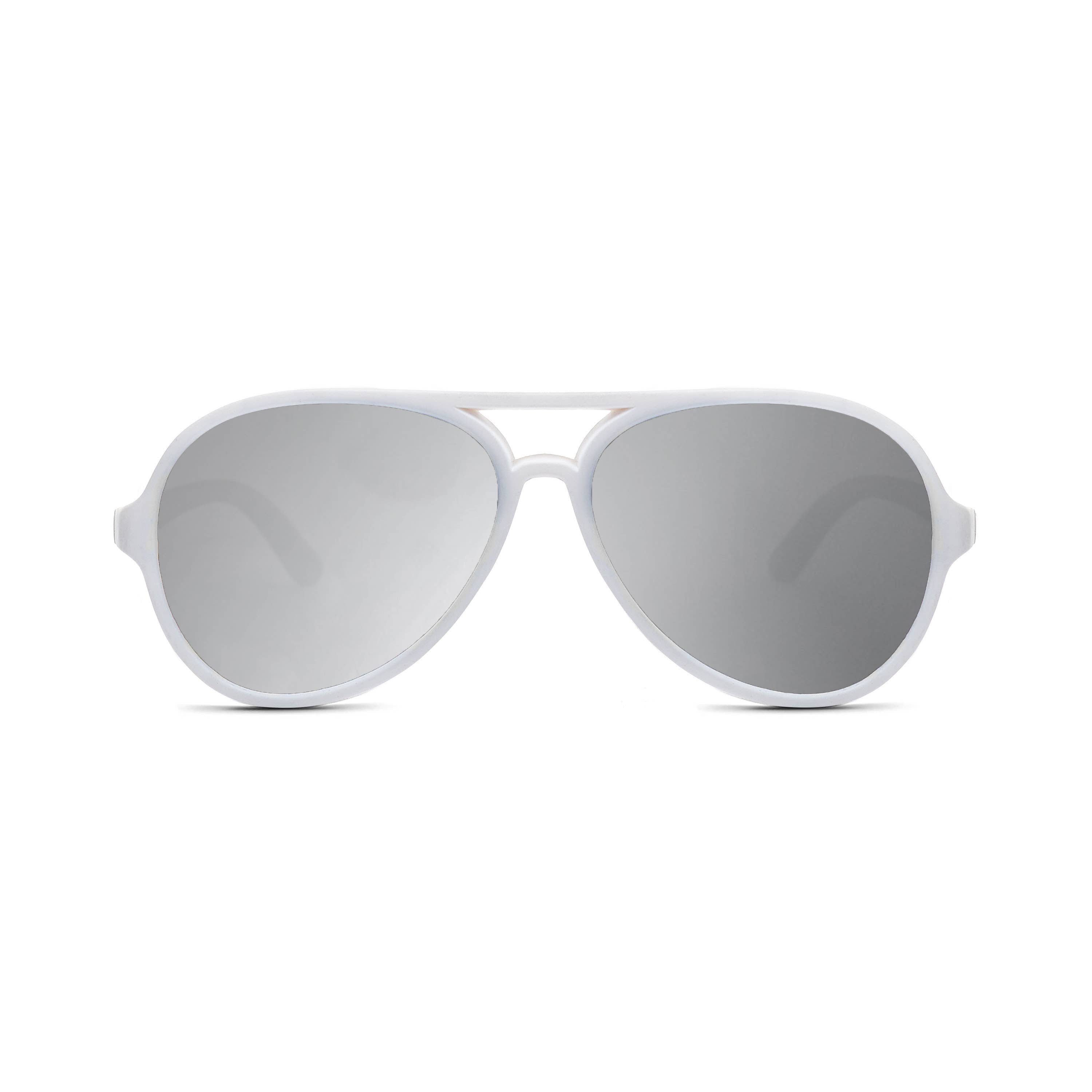 Hipsterkid - Sunglasses – Polarized, UV Protective | White Aviators