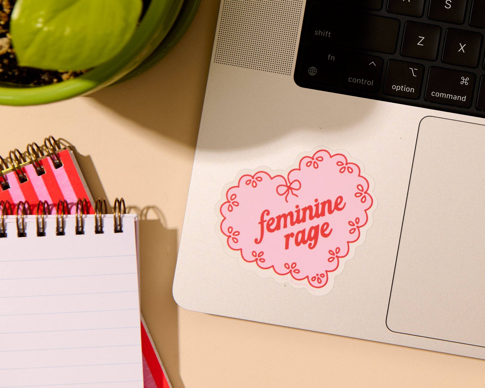 And Here We Are Sticker - Feminine Rage