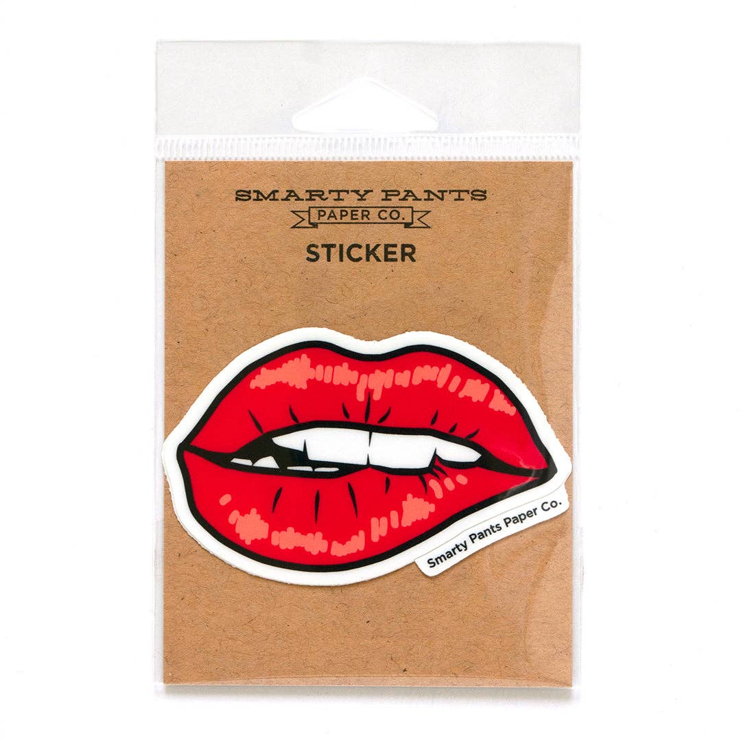 Smarty Pants Paper - Red Lips Sticker