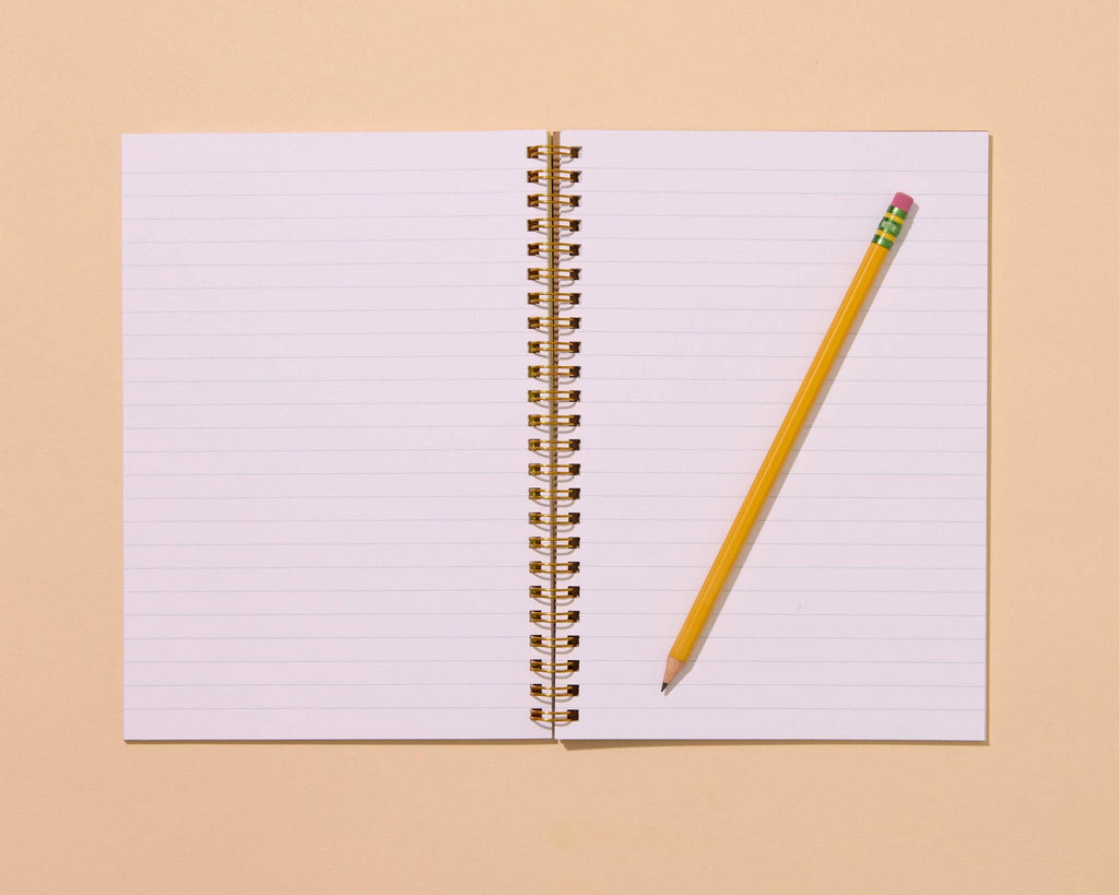 And Here We Are Spiral Notebook - Banana