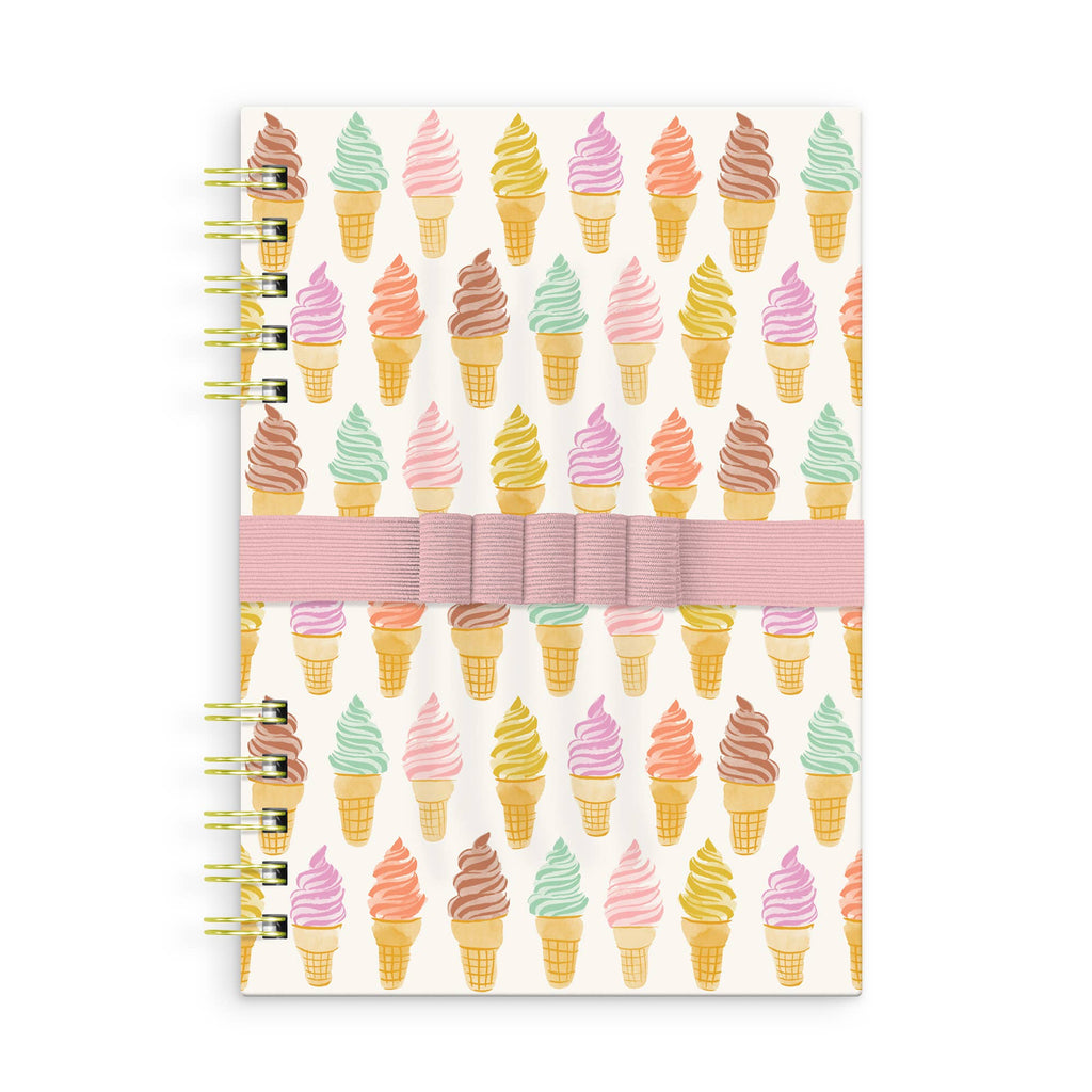 Studio Oh! - Cool & Creamy Harper Split-Spiral Notebook & Pen Set