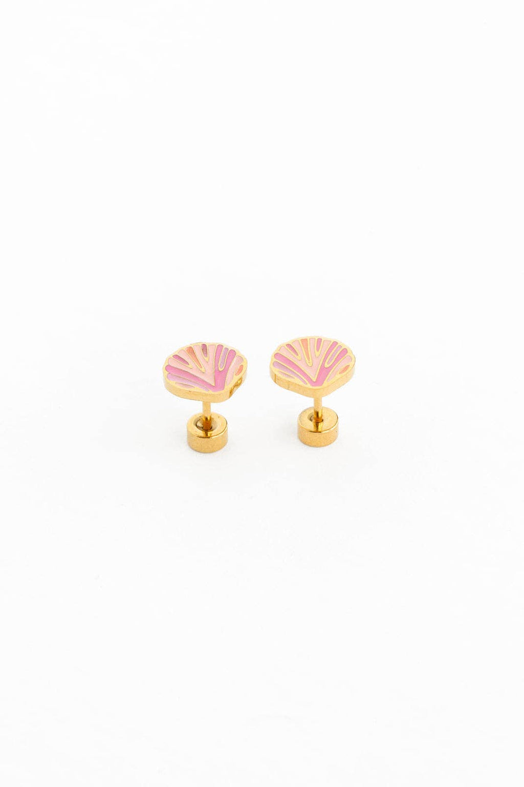 Pip Pop Post - Pink Seashell Stud Earring