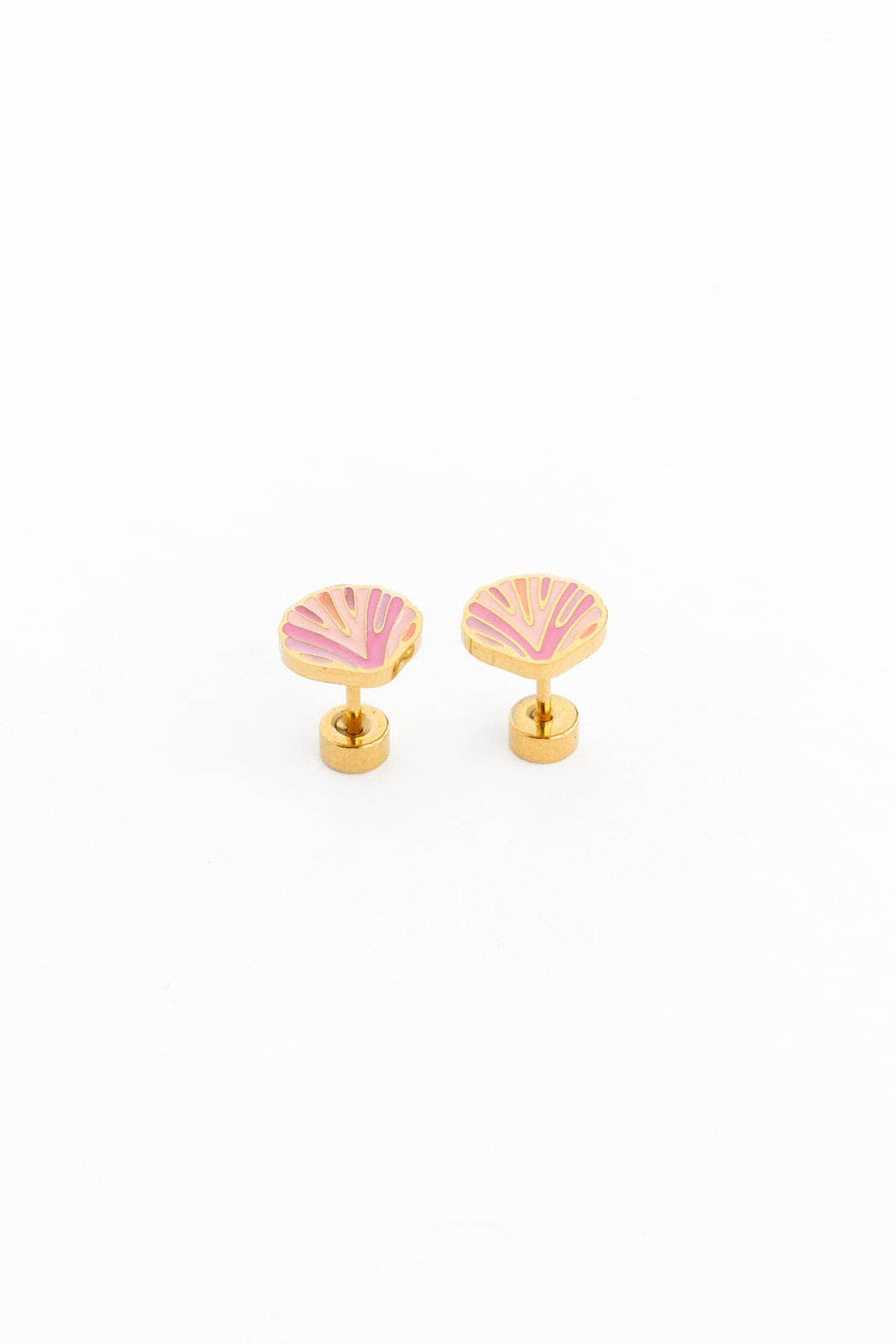 Pip Pop Post - Pink Seashell Stud Earring