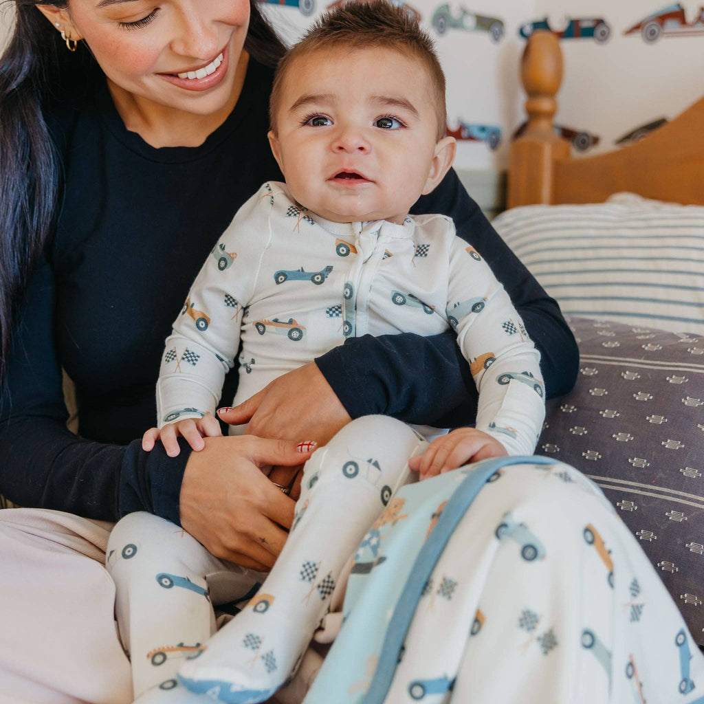 Copper Pearl - Zip-Up Footie Pajama - Speedster