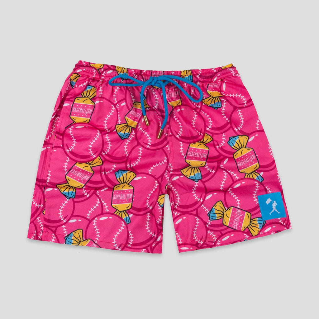 Baseballism - Youth Air Mesh Shorts - Bubbles and Doubles Diamond