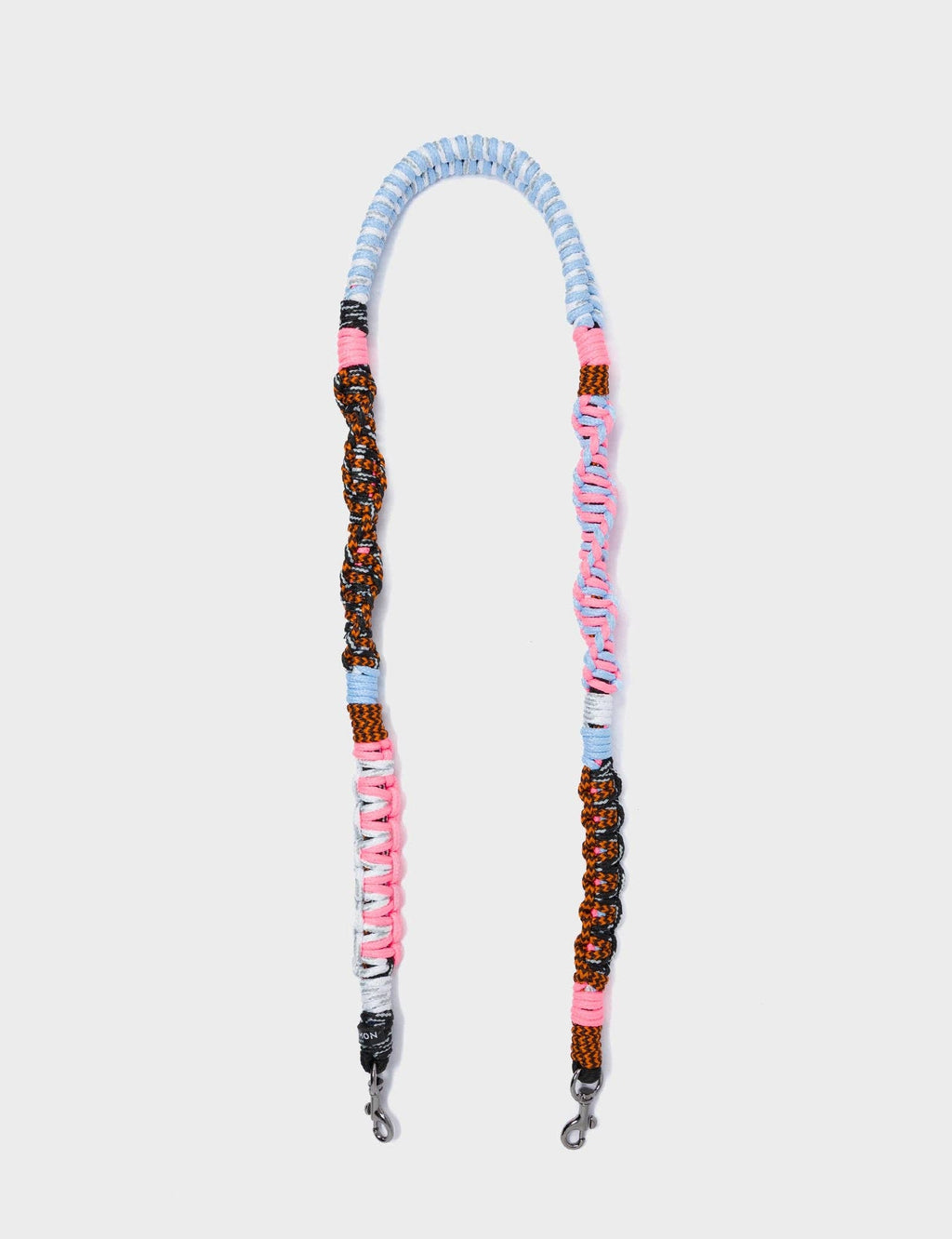 Min & Mon - Detachable Shoulder Strap - Blue and Pink and Orange Handwoven¬†Paracord