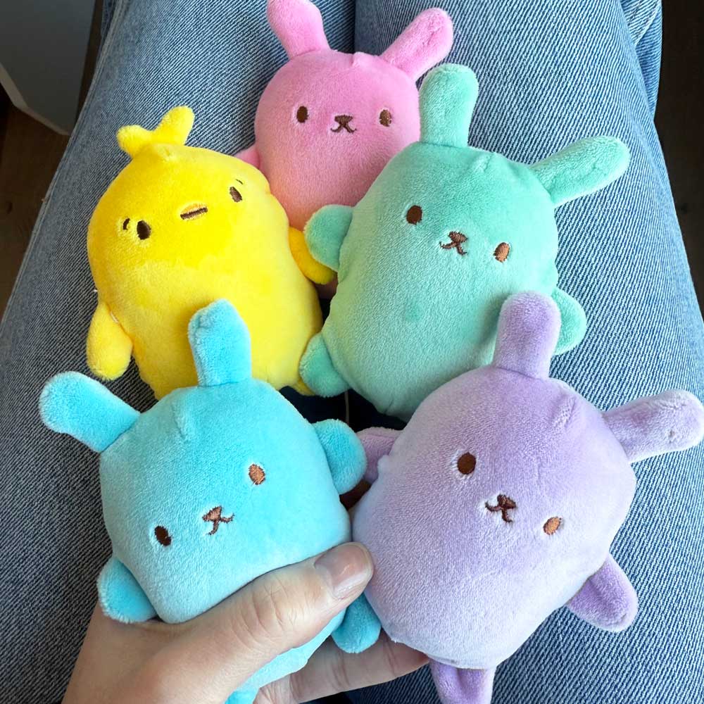 Top Trenz Inc - Bubble Stuffed Squishy Friends - Bunny Edition