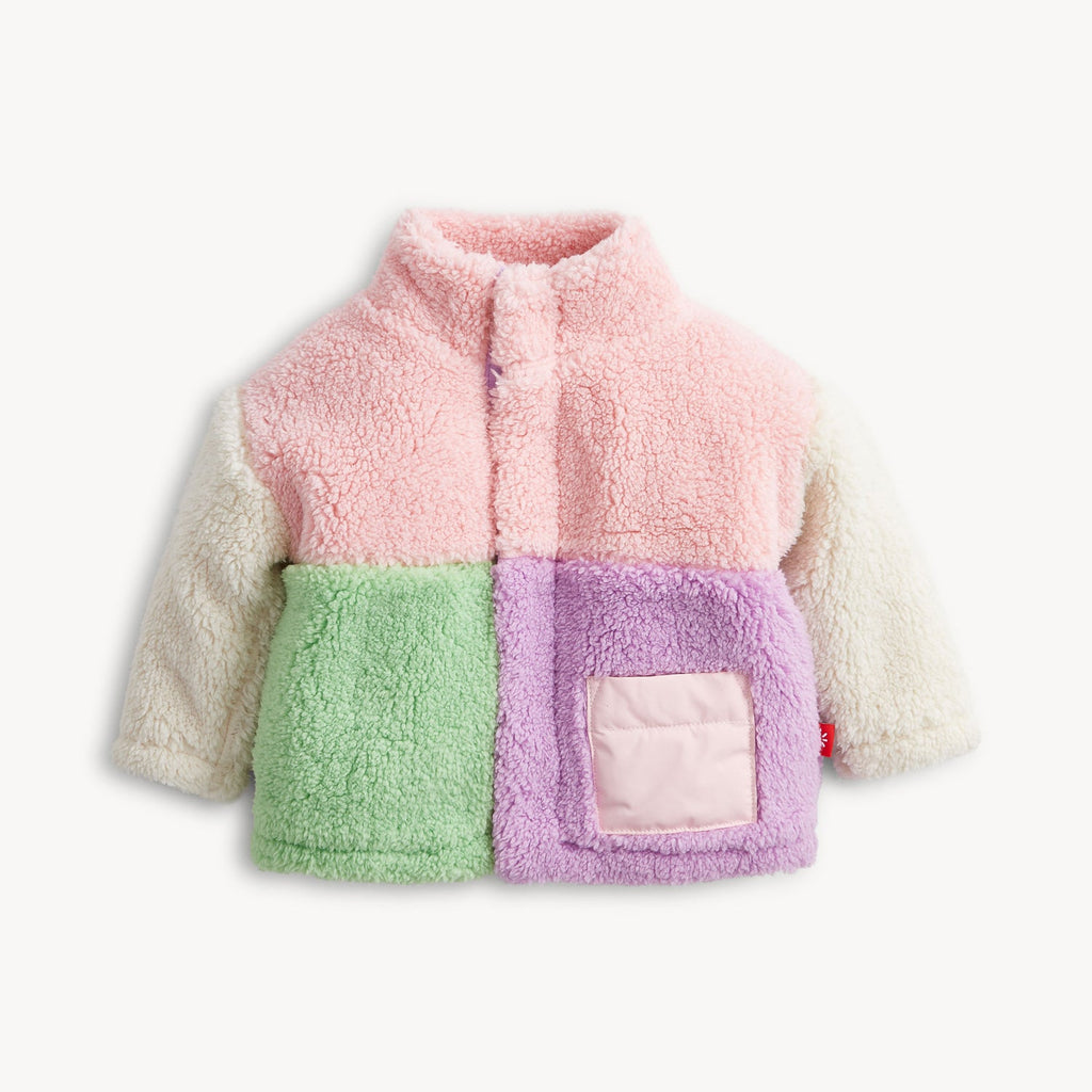 Magnetic Me Sherpa Jacket - Pink Colorblock