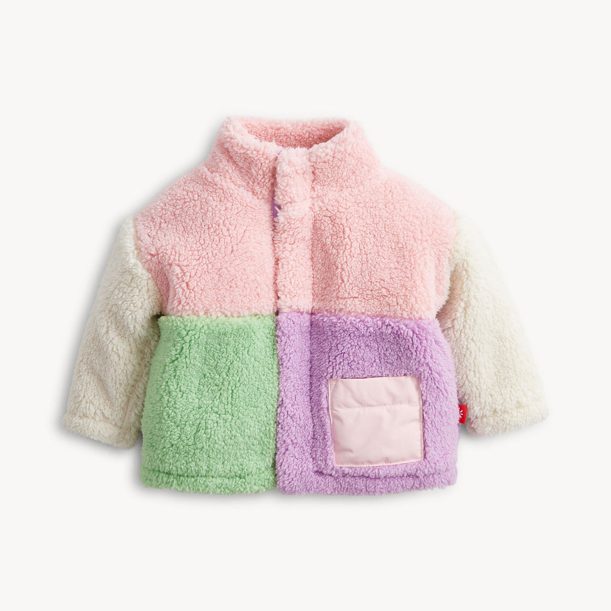 Magnetic Me Sherpa Jacket - Pink Colorblock