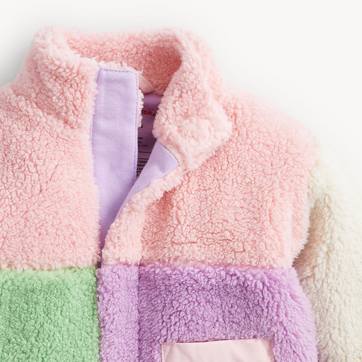 Magnetic Me Sherpa Jacket - Pink Colorblock
