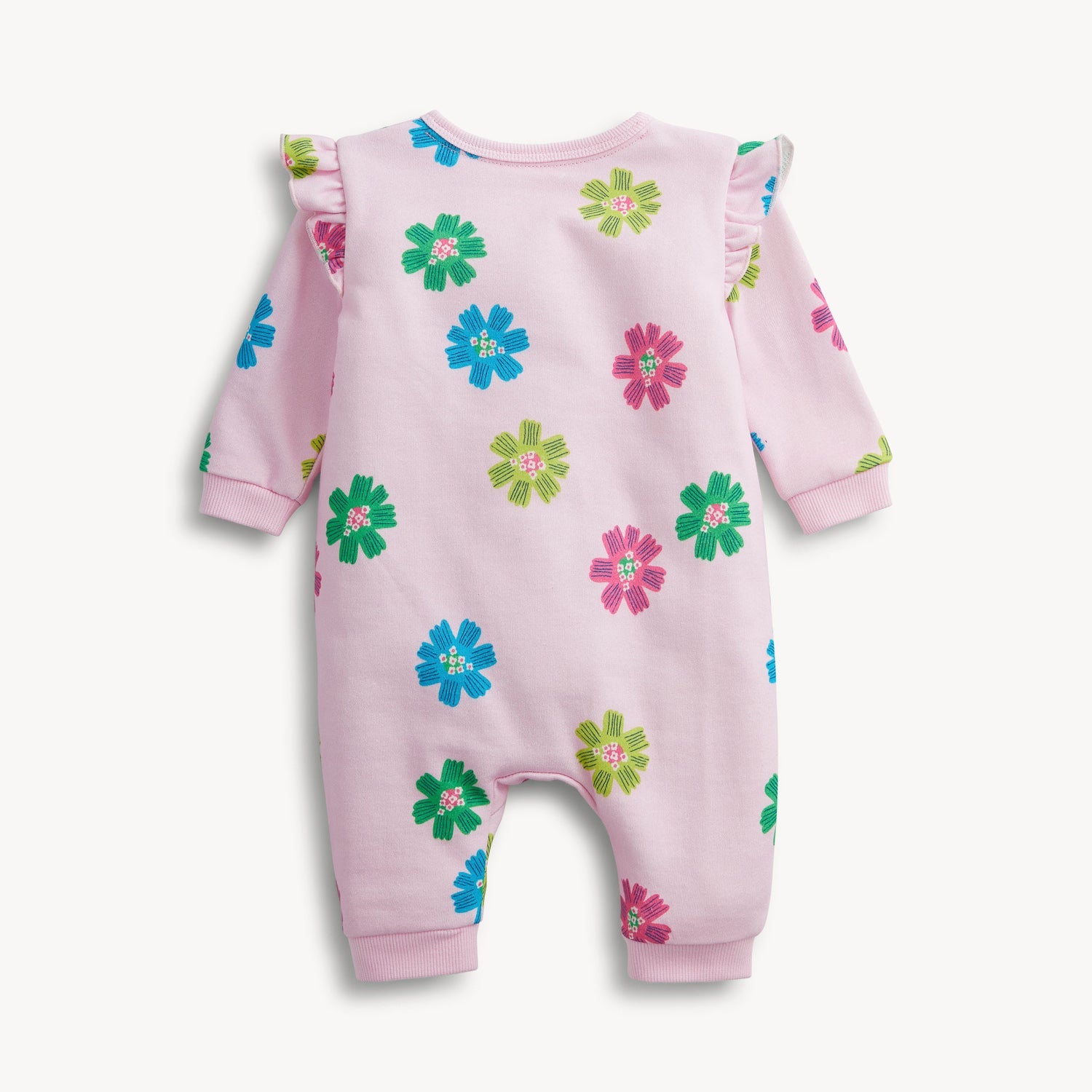 Magnetic Me French Terry Romper - Pink Floral