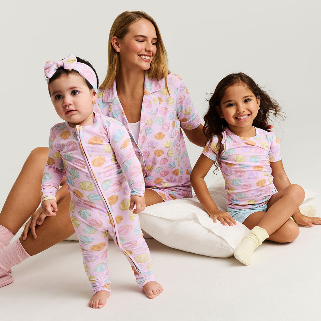 Posh Peanut Women's Luxe Pajama Short Set - Shelly Pink