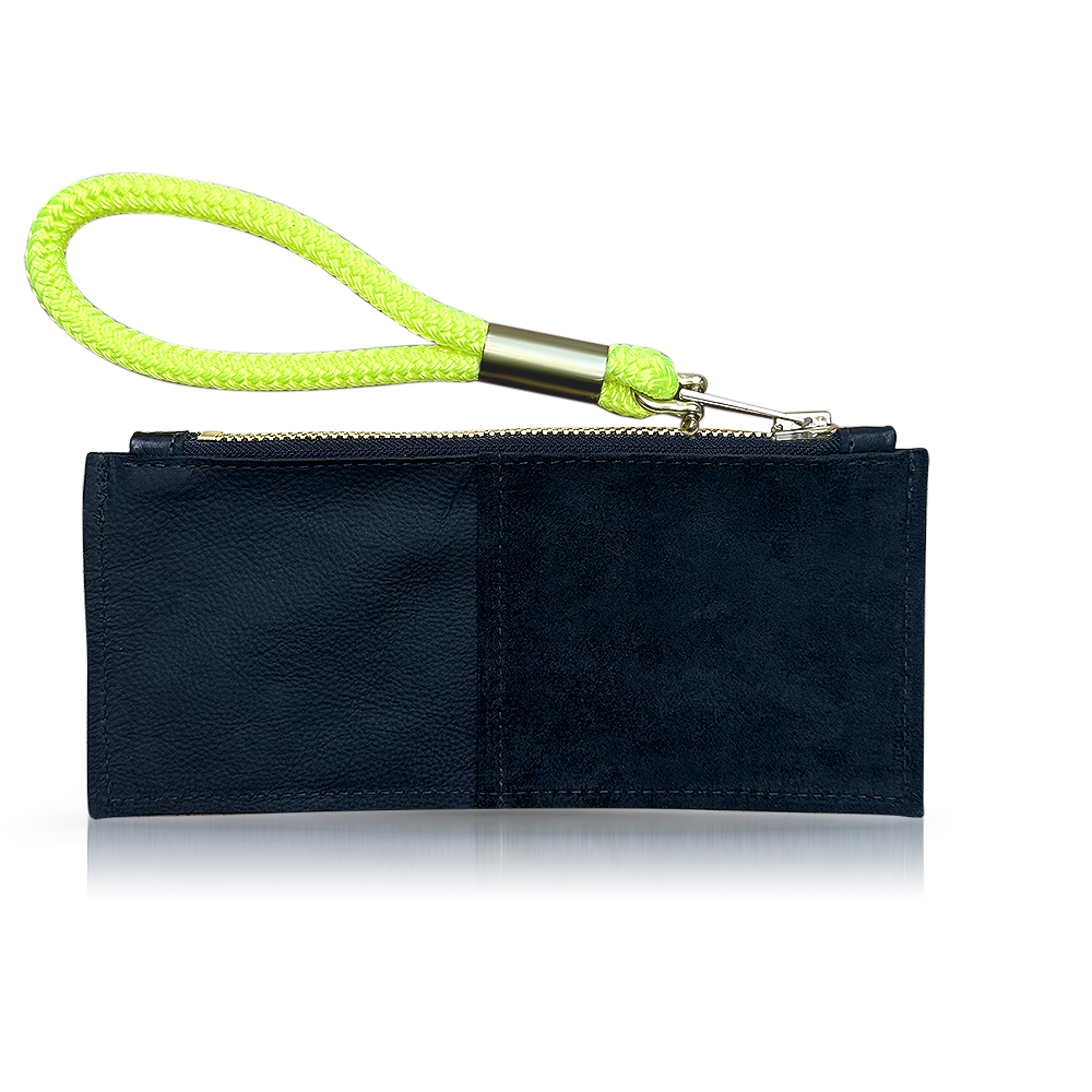 Wildwood Oyster Co. Leather Clutch Rope Wristlet
