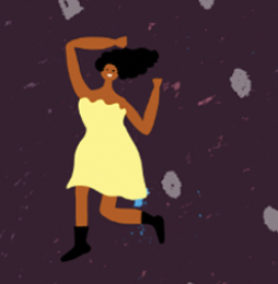 Carolyn Suzuki Birthday Card - Disco Ball