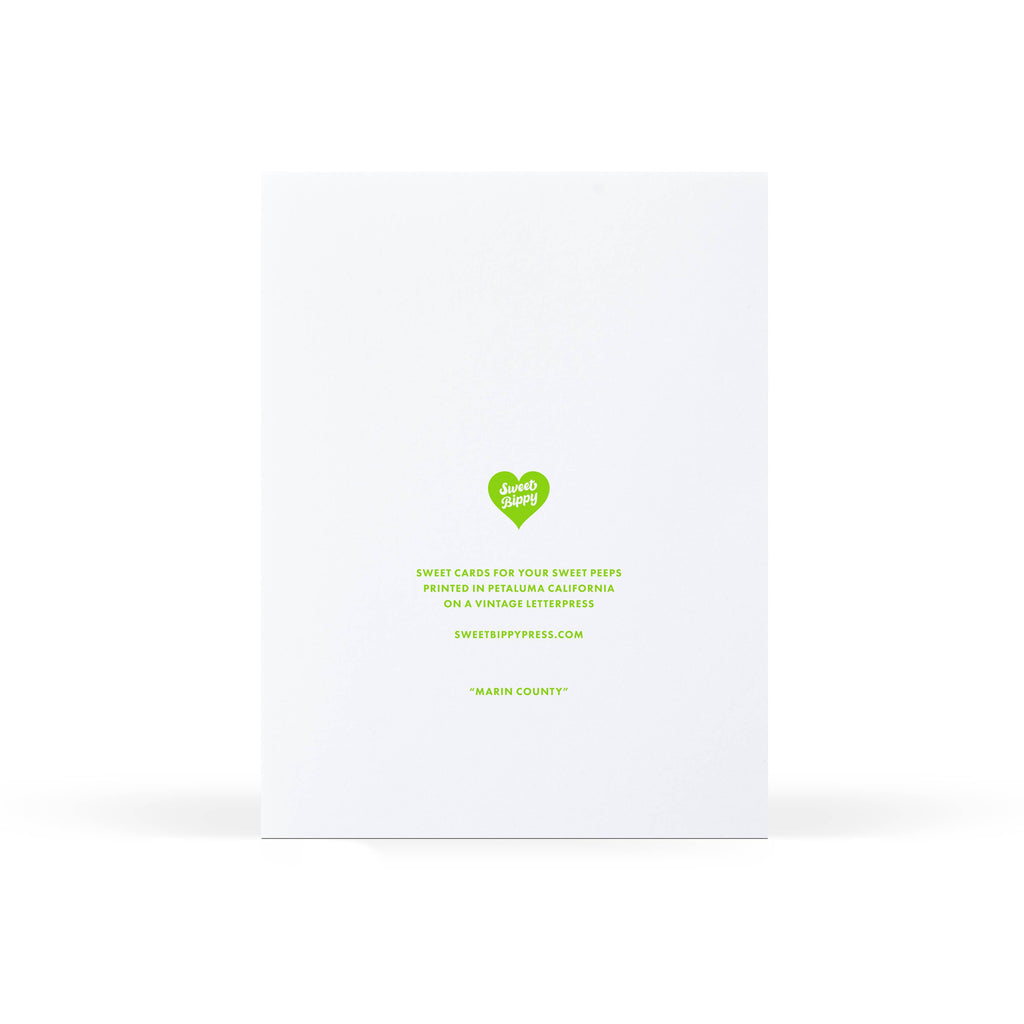 Sweet Bippy Press - Marin County Greeting Card