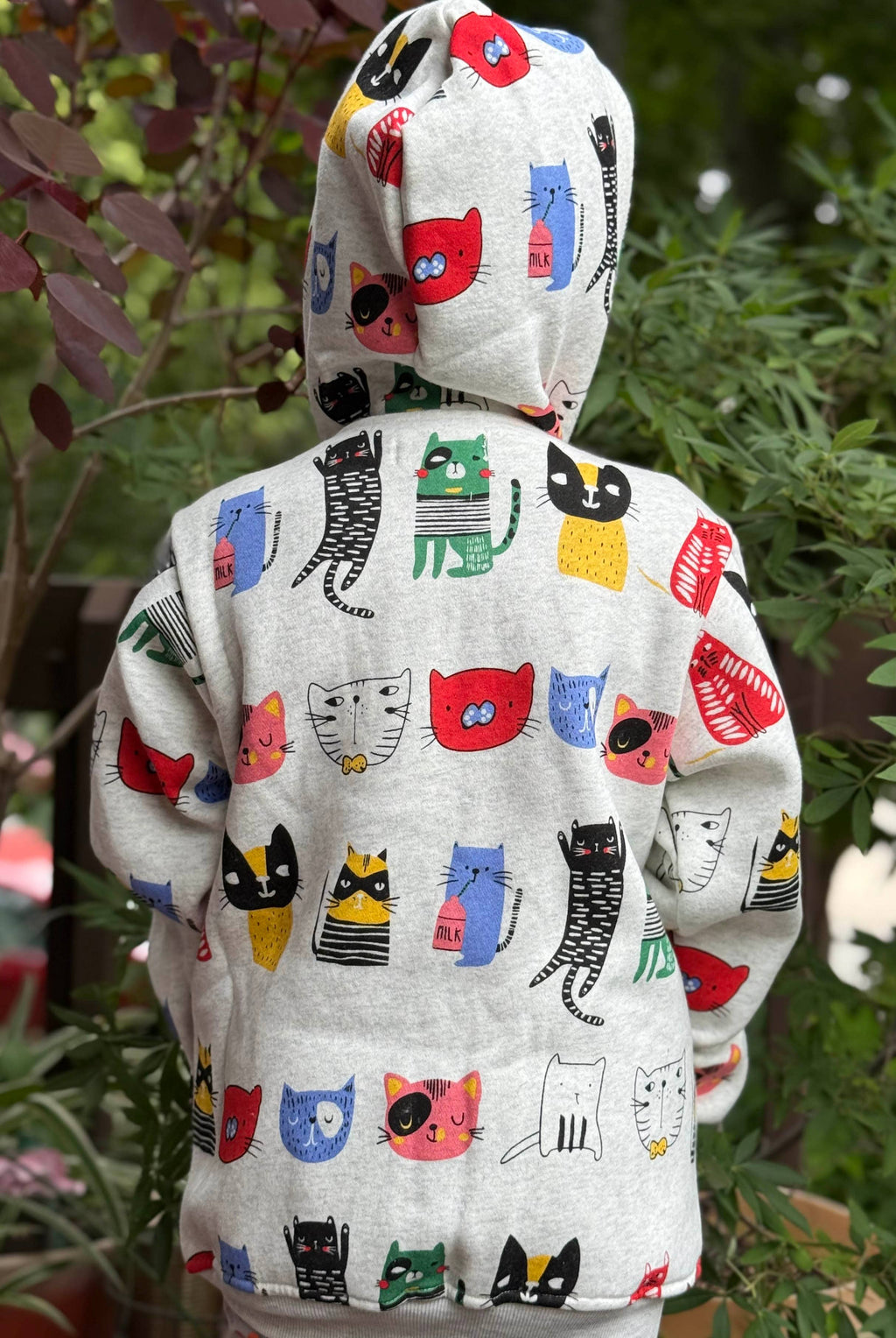 LA Soul - Colorful Cat Zip Hoodie