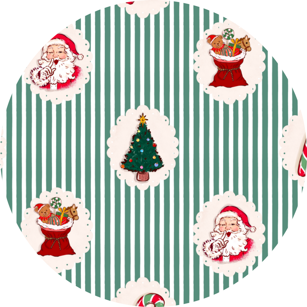 Kiki + Lulu Convertible Footie - Christmas Classic Stripe