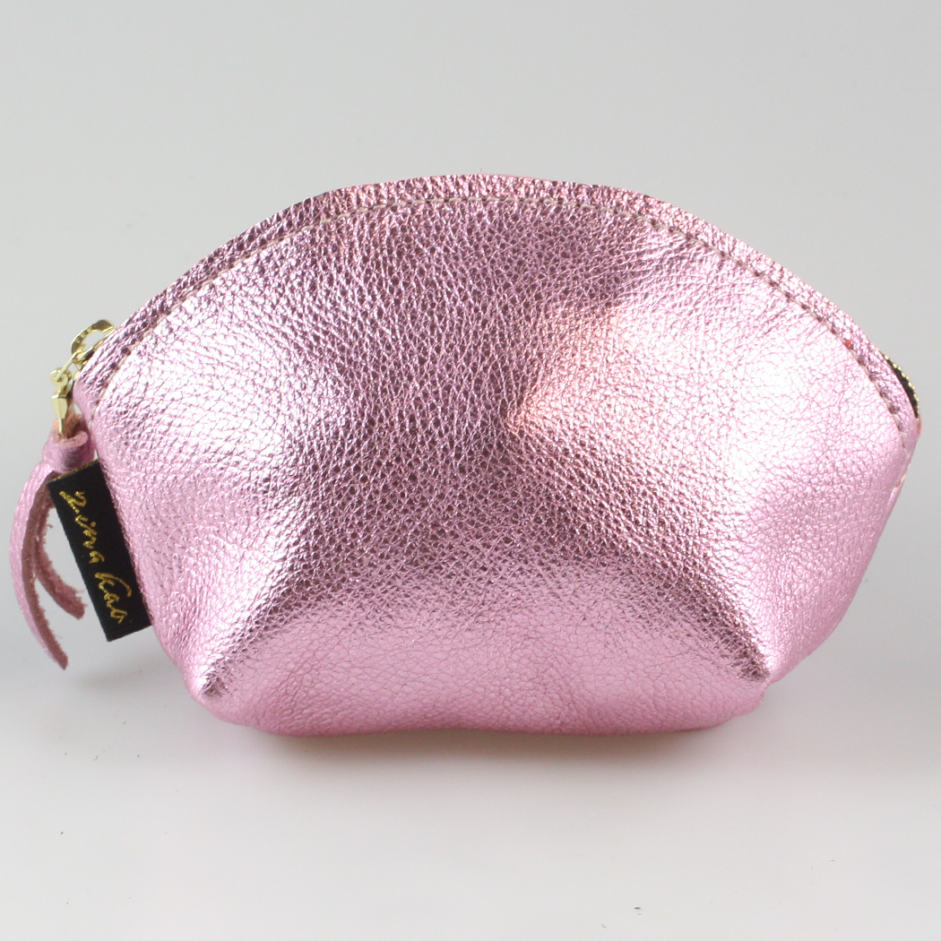 Zina Kao - The Metallic Simon Mini Makeup Clutch: Rose