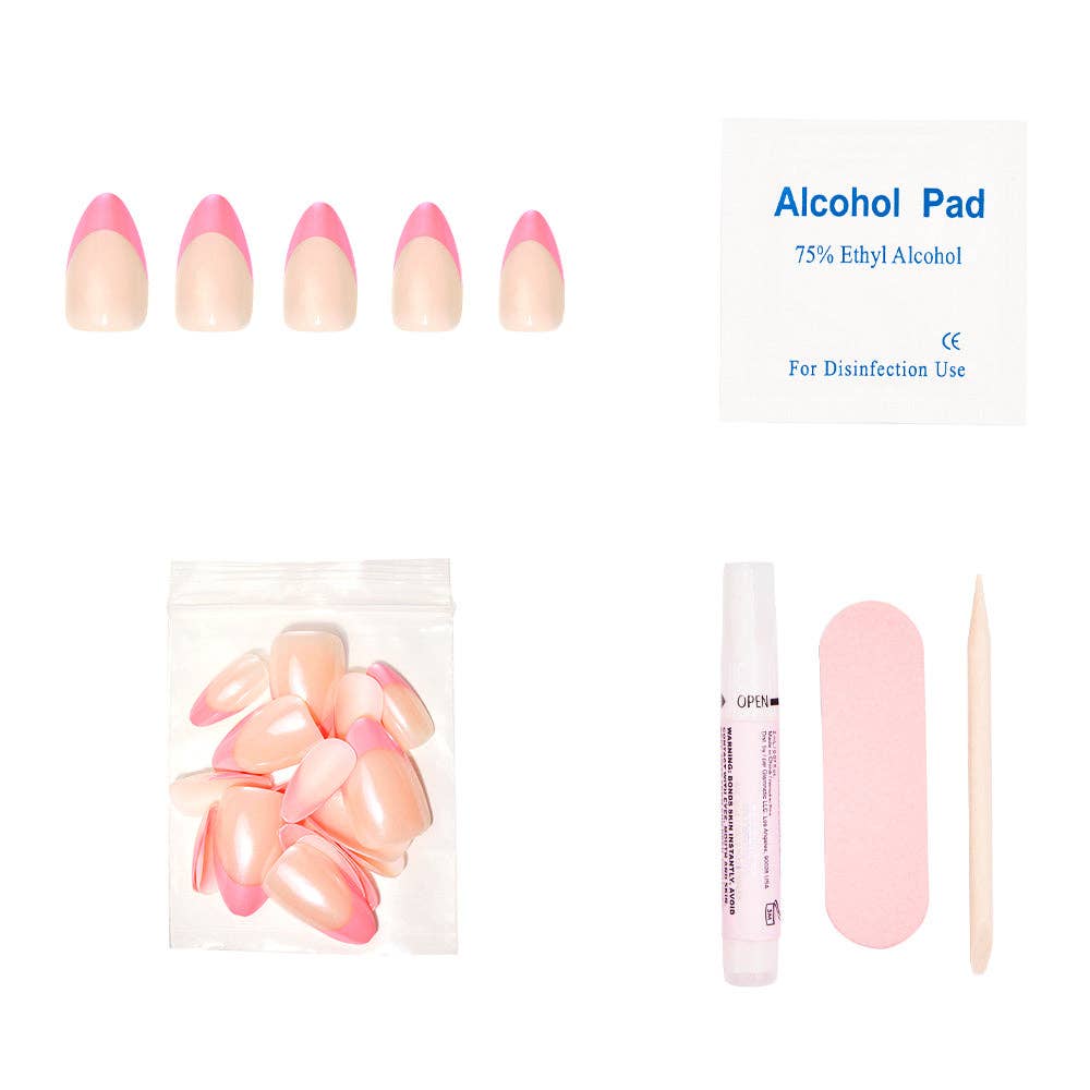 Glamnetic Press On Nails - Bubble Gum Glaze