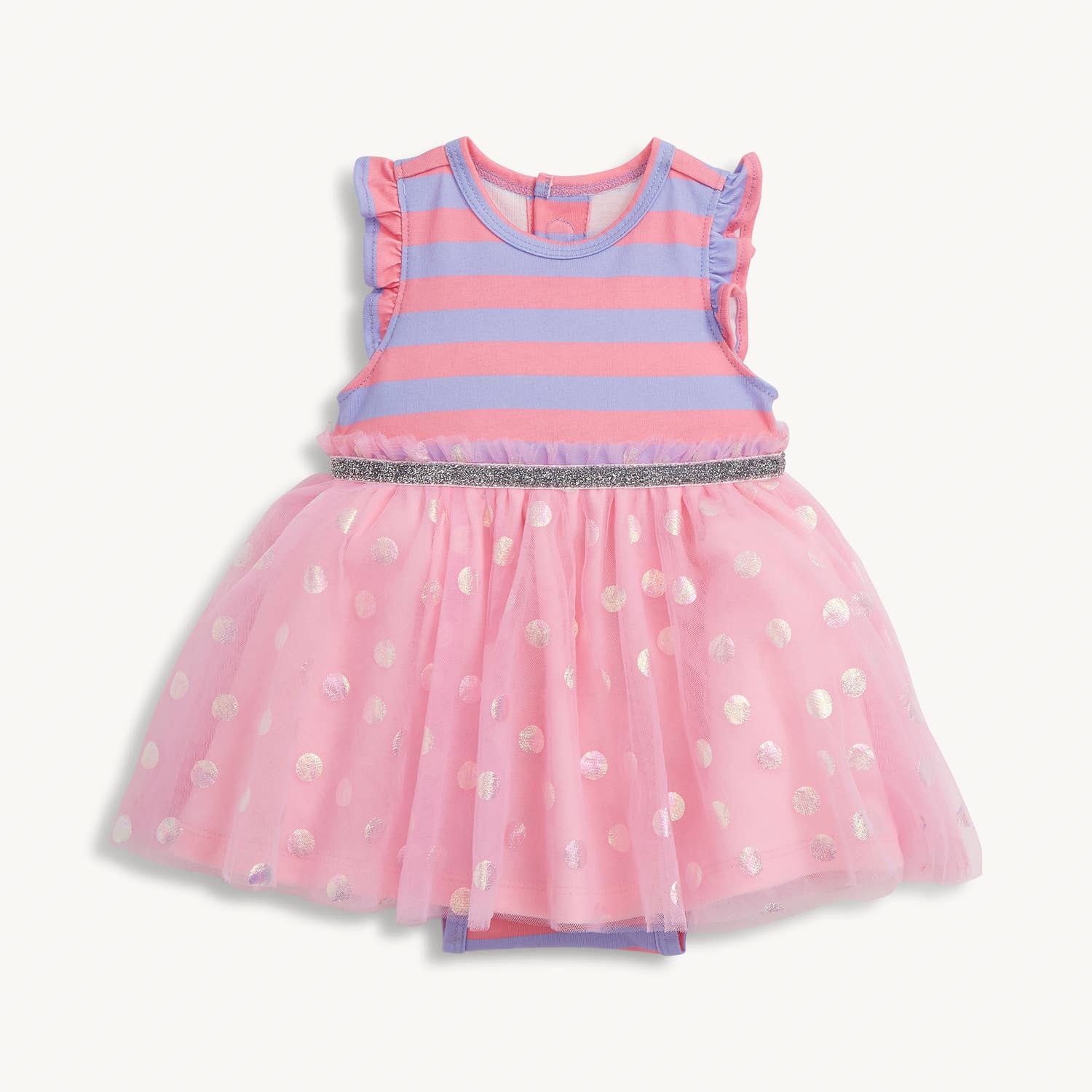 Magnetic Me Tutu Bodysuit Dress - Pink Shells
