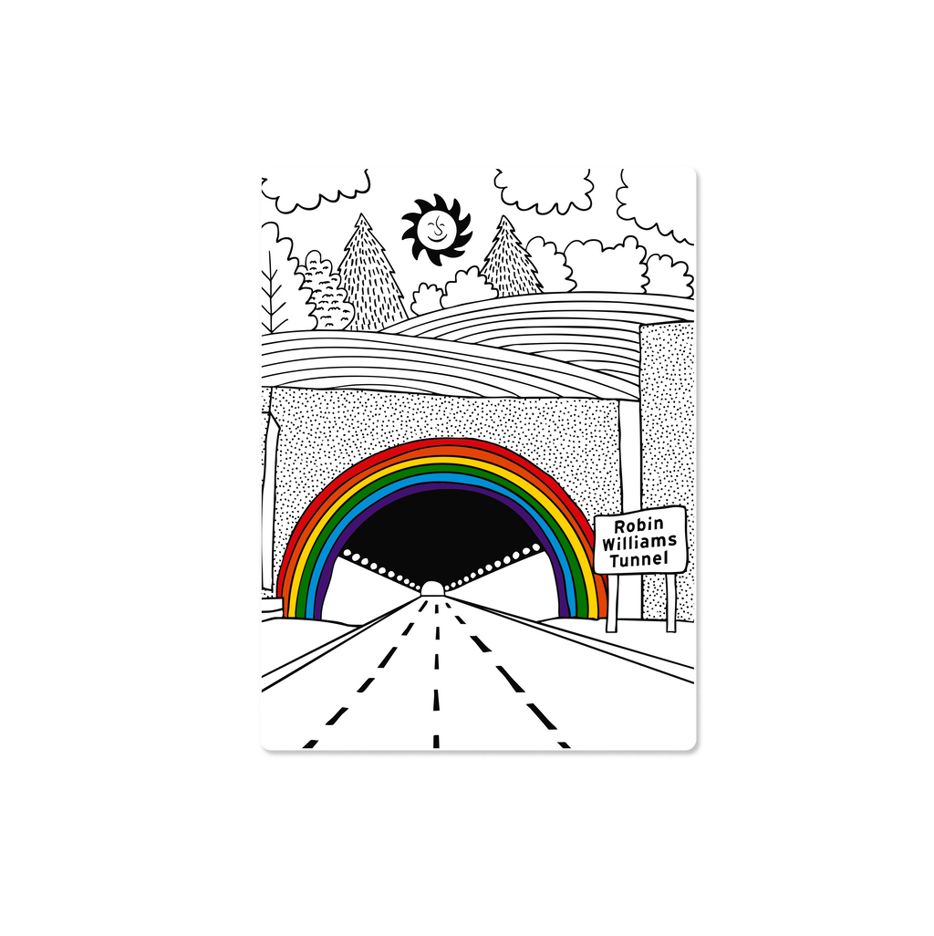 Sweet Bippy Press - Robin Williams Tunnel Sticker