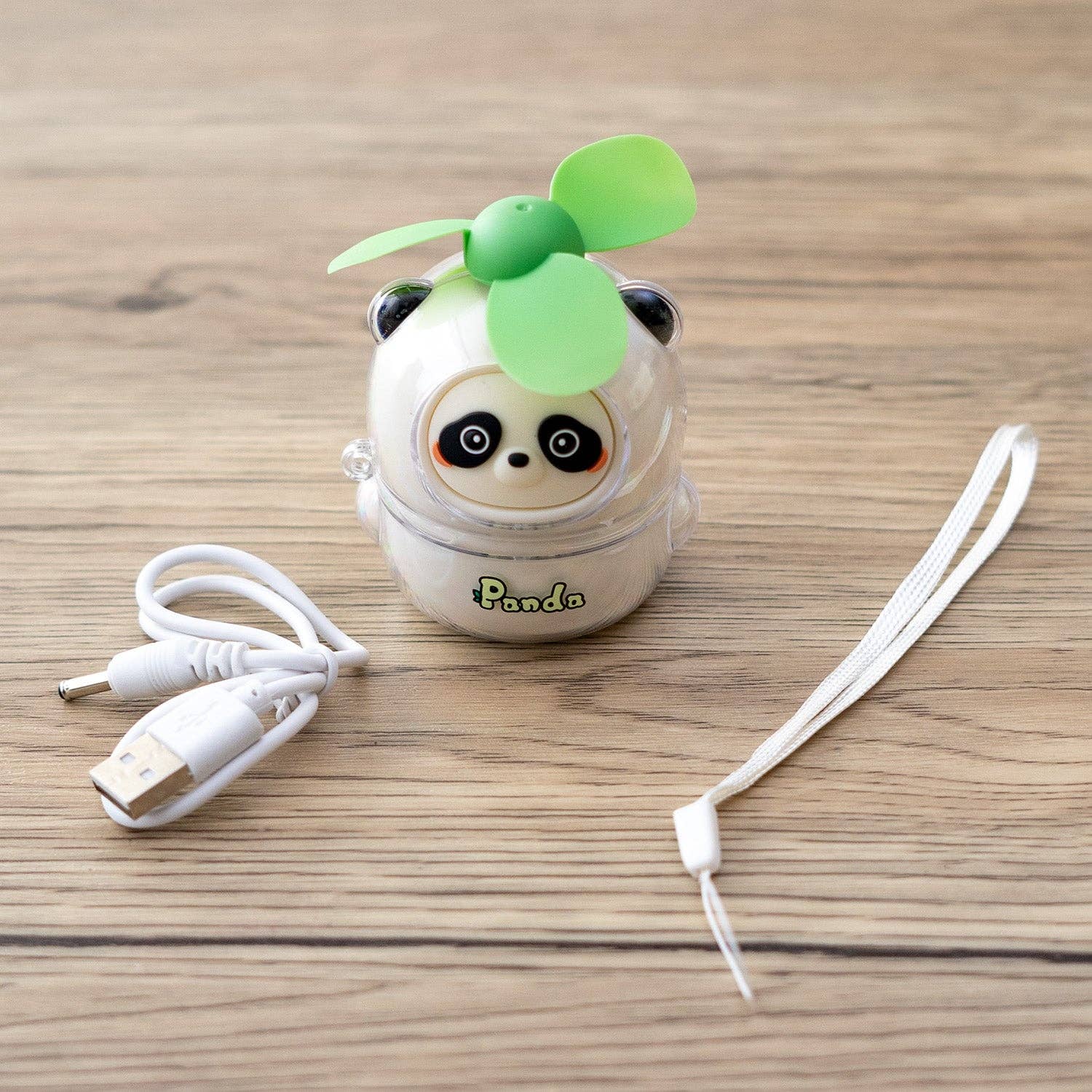 Urban Tokyo - Mini Handheld Fan - Green Panda