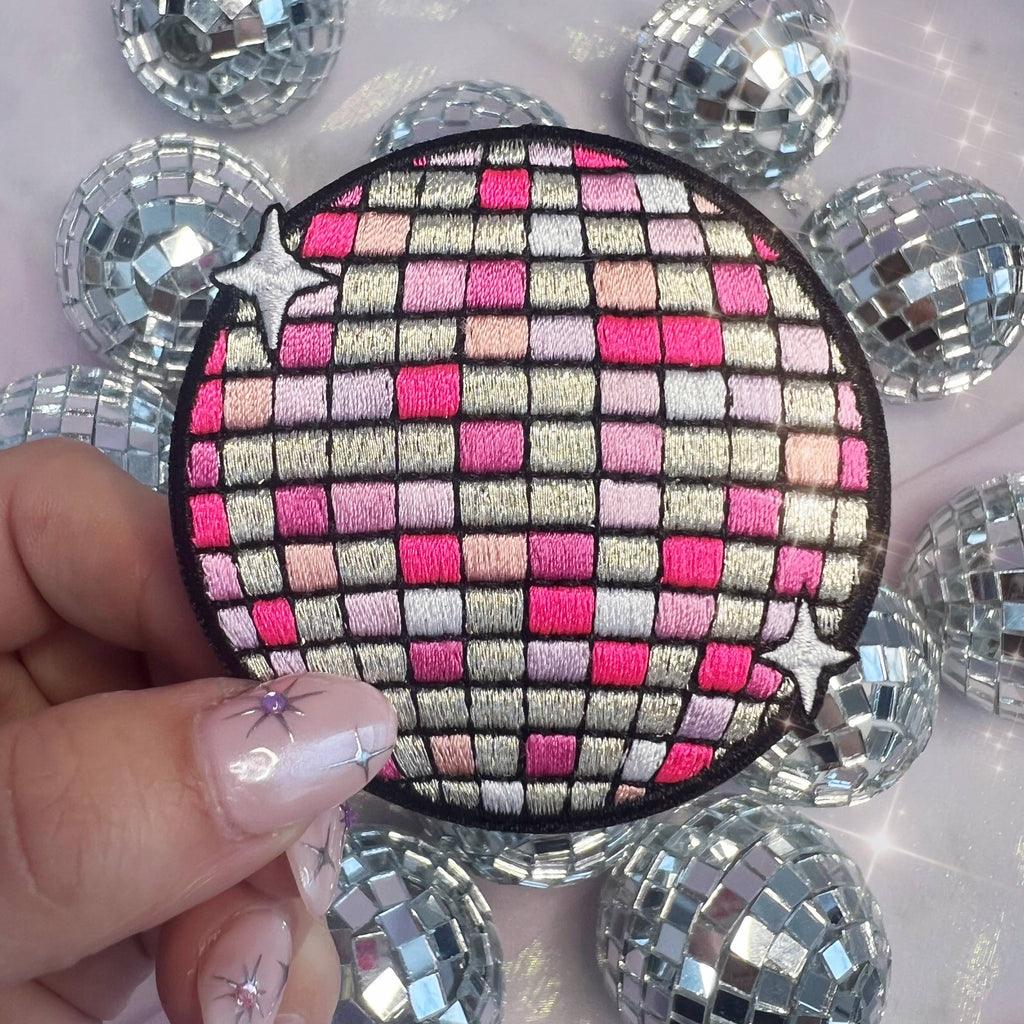 Wildflower + Co. Patch - Pink Disco Ball