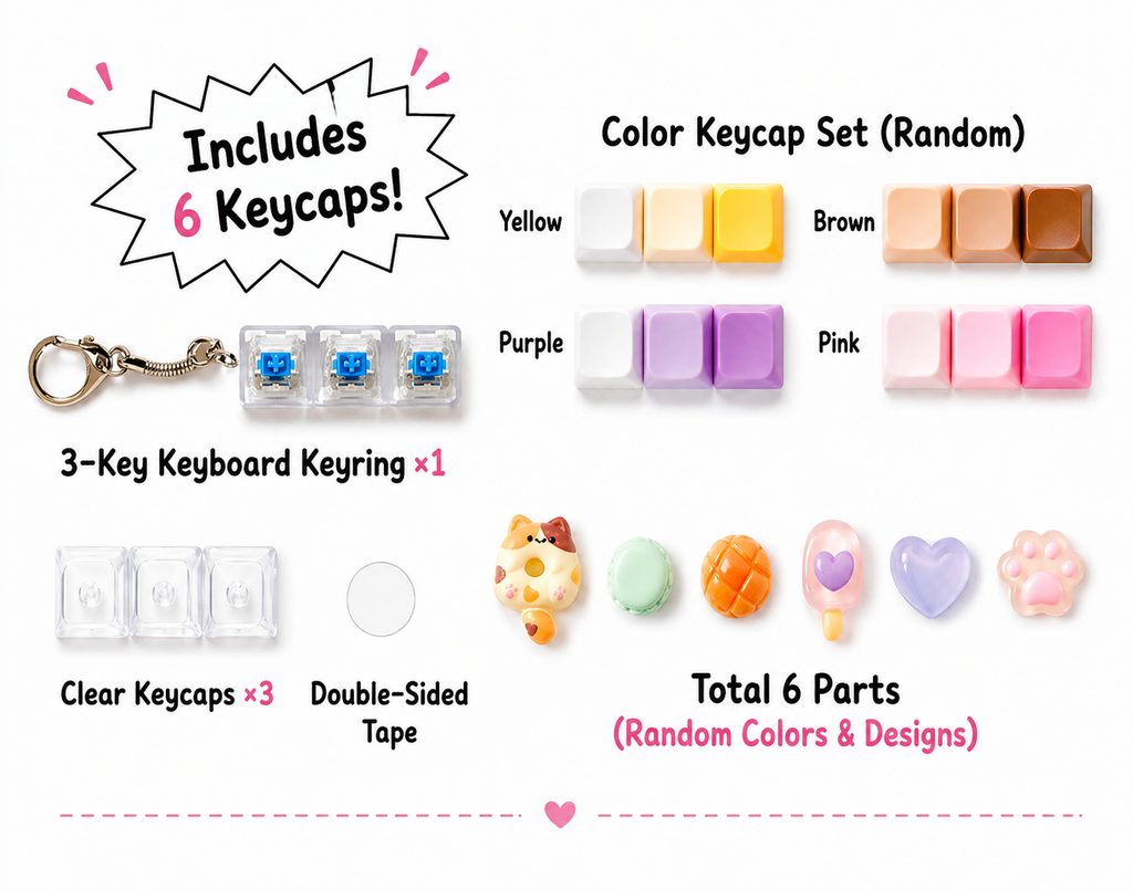 K-Wonderland - DIY Keyboard Keychain Kit