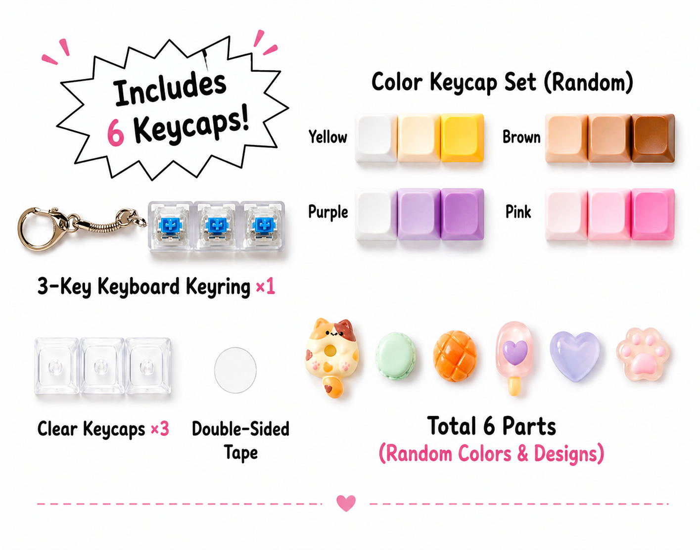 K-Wonderland - DIY Keyboard Keychain Kit