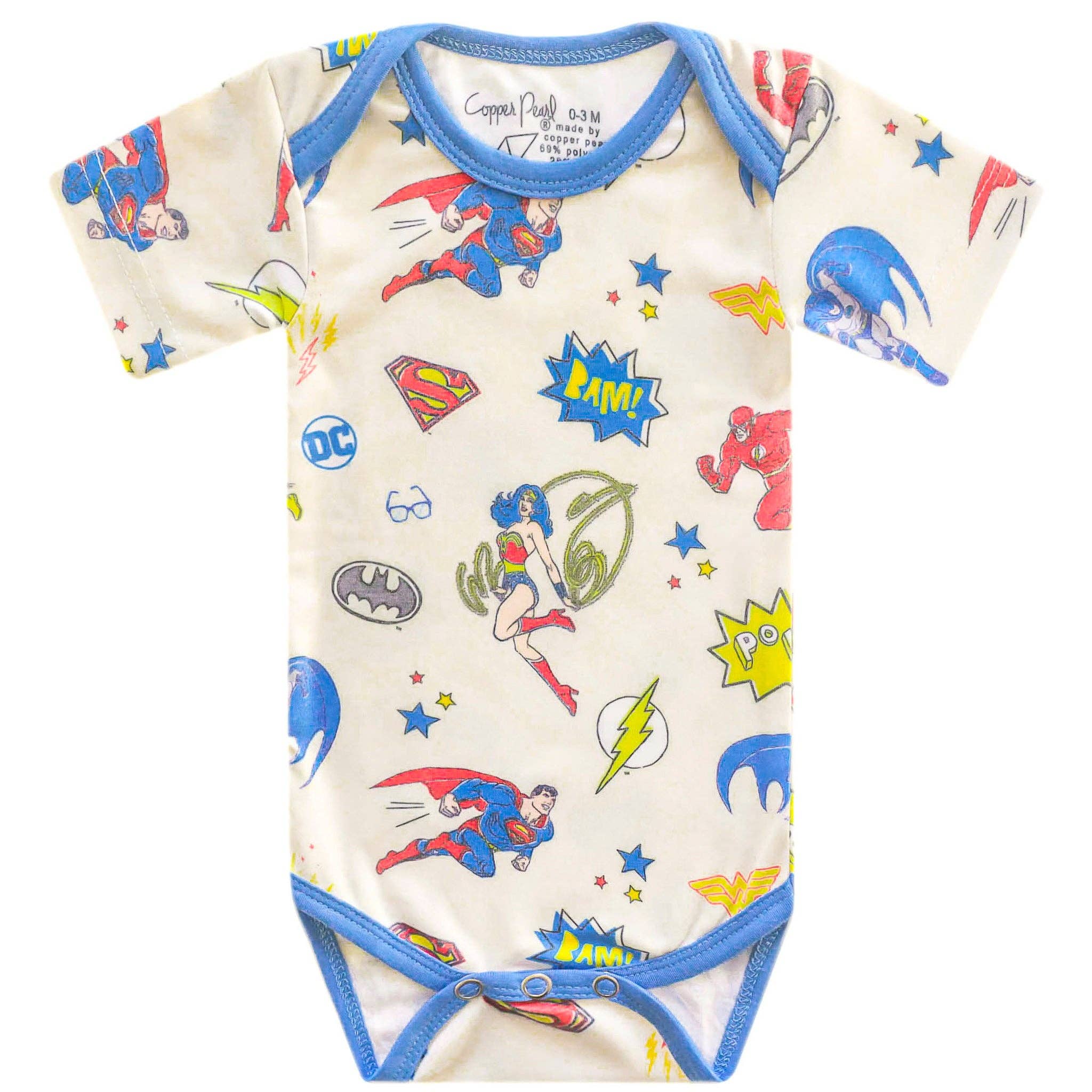 Copper Pearl - Short Sleeve Bodysuit - Justice League