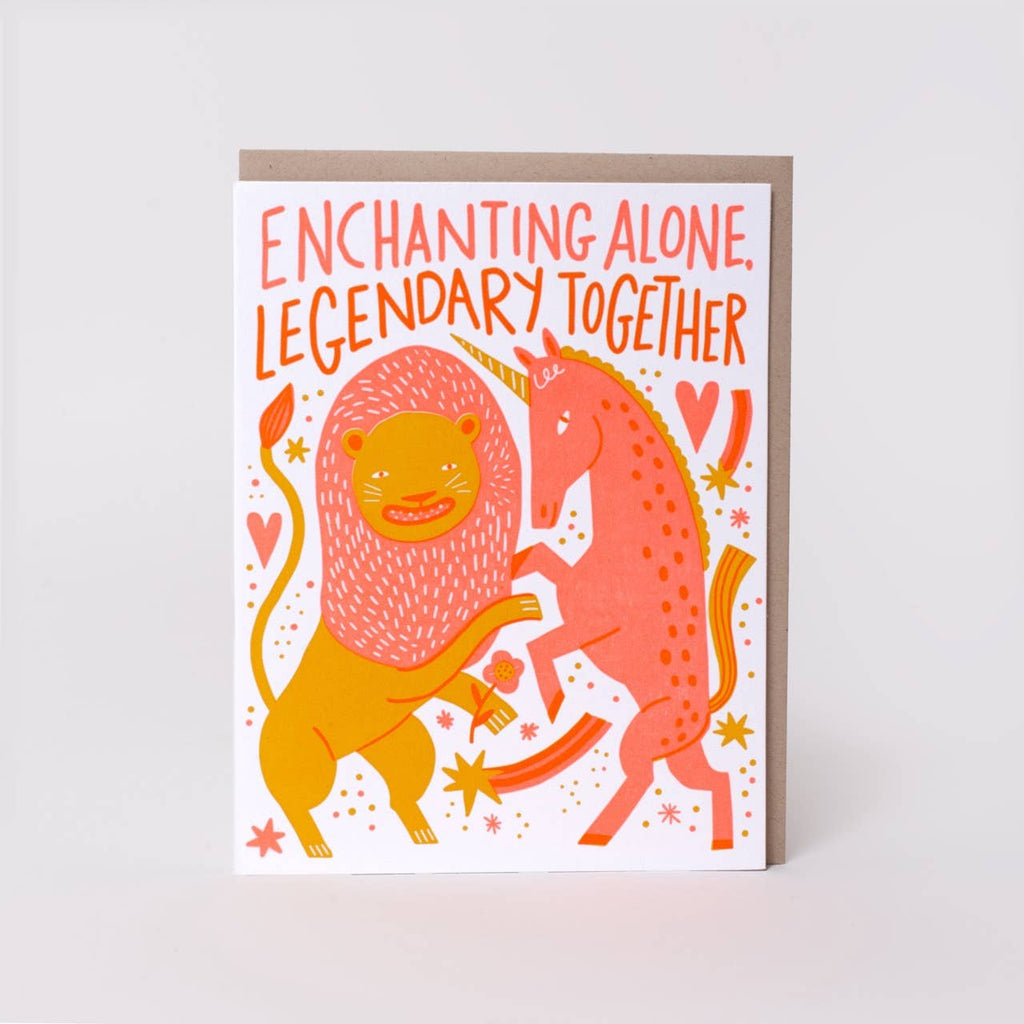 Egg Press Greeting Card - Legendary Together Wedding